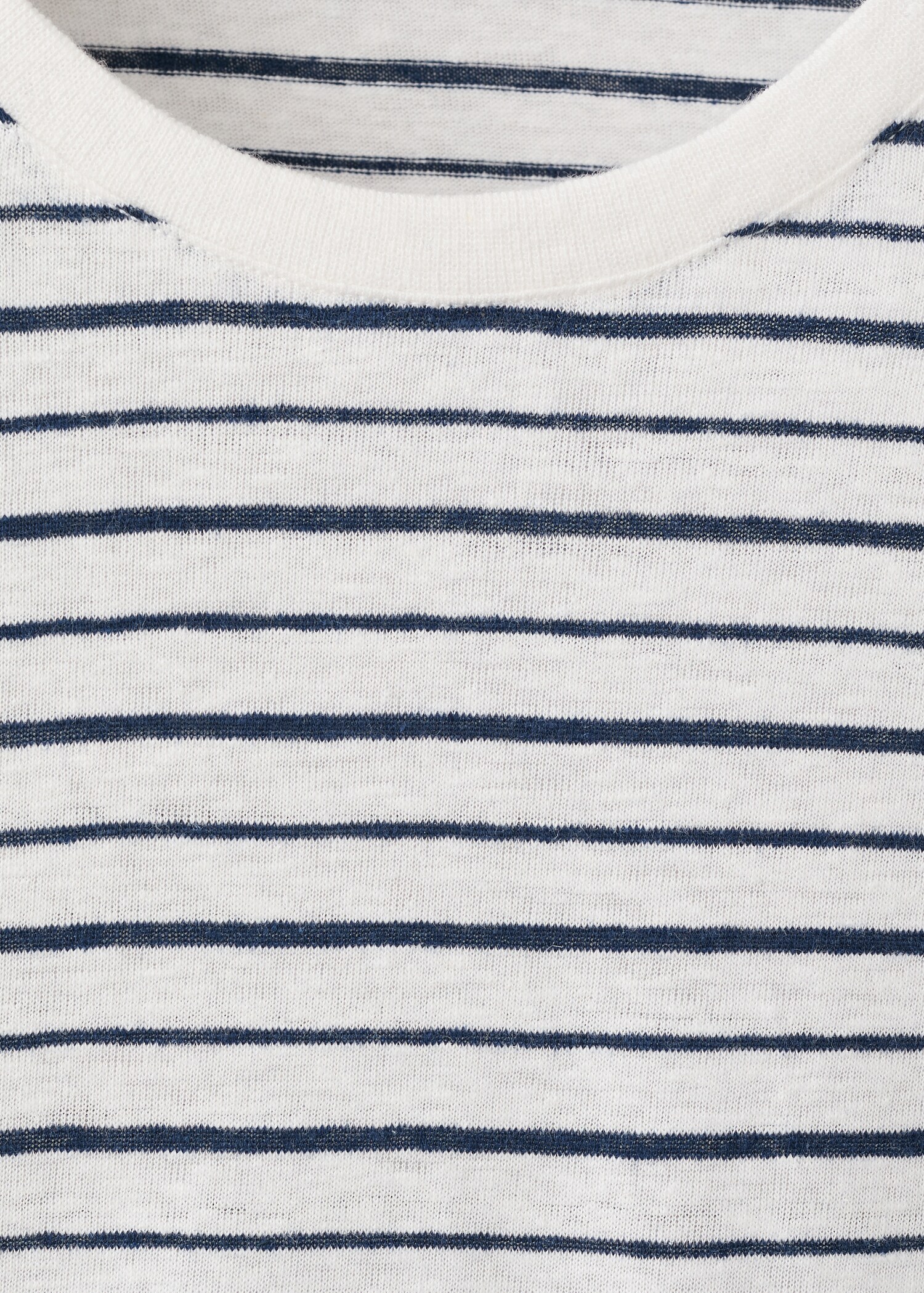 T-shirt lin slim-fit rayures - Détail de l'article 8