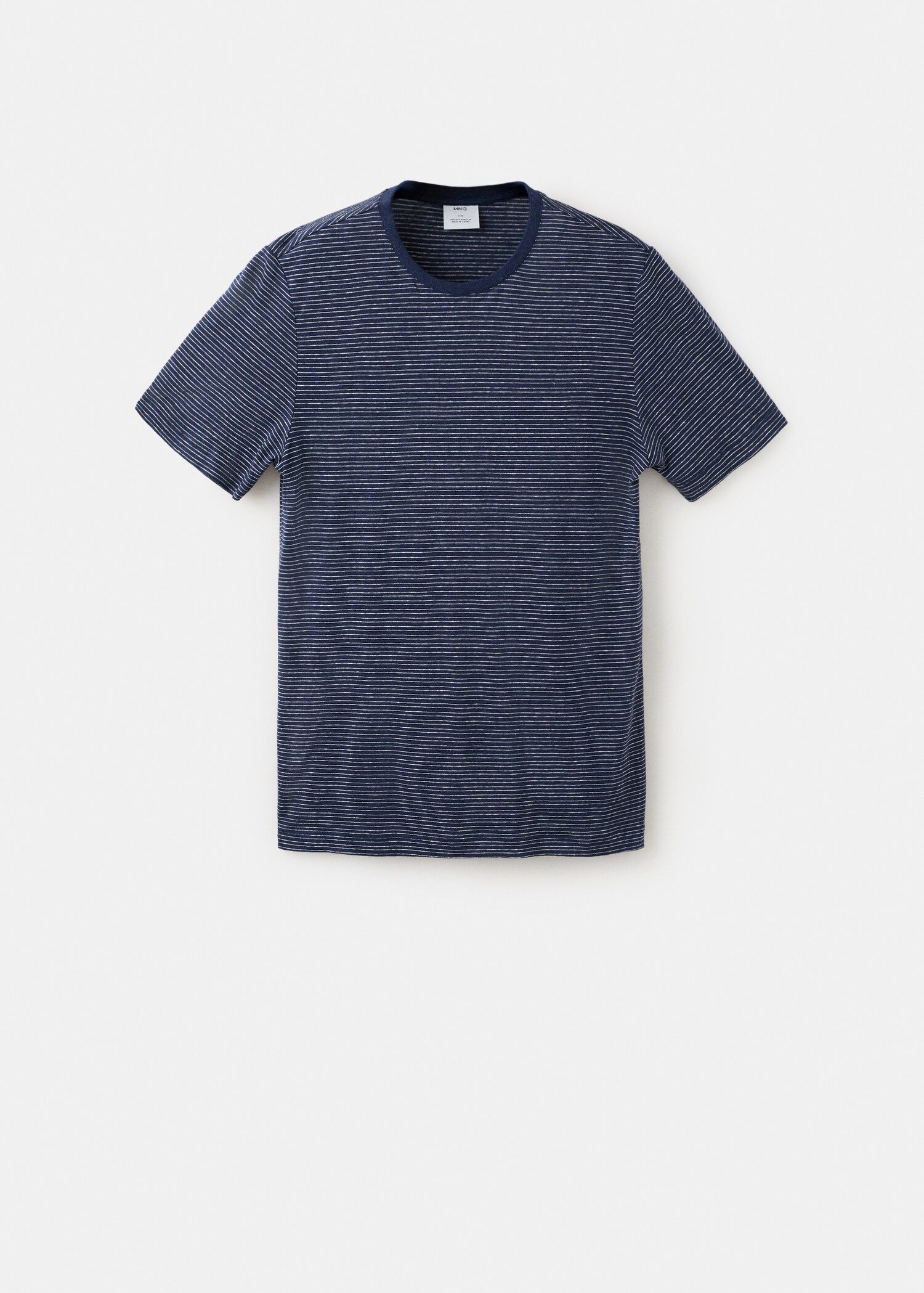 T-shirt lin slim-fit rayures - Article sans modèle