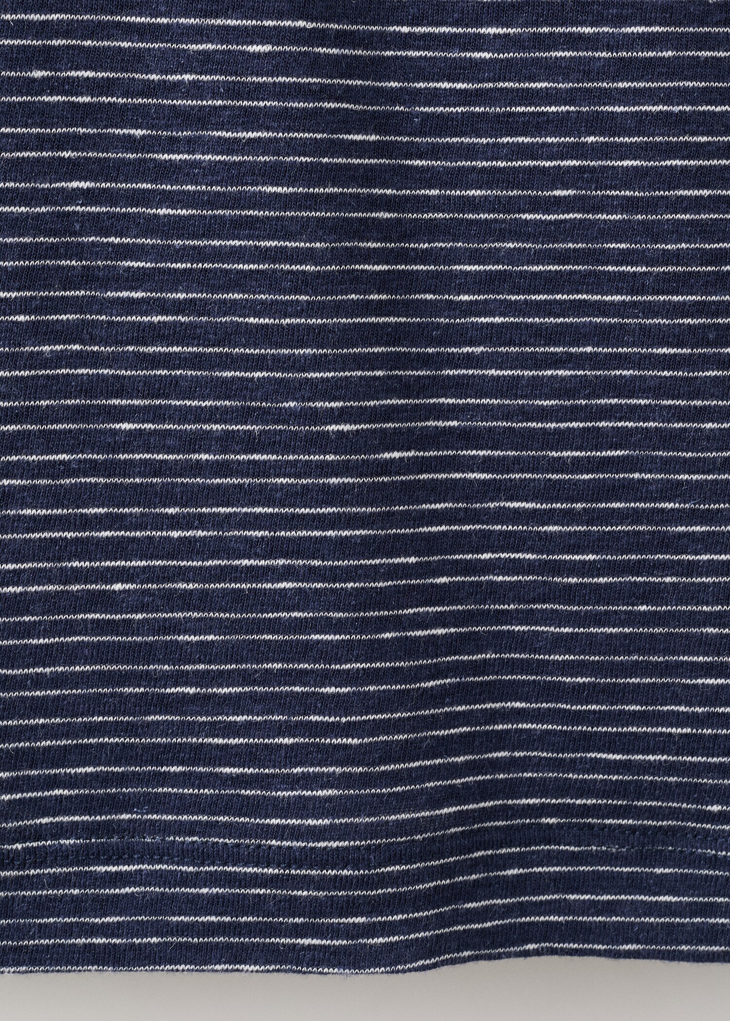 T-shirt lin slim-fit rayures - Détail de l'article 0
