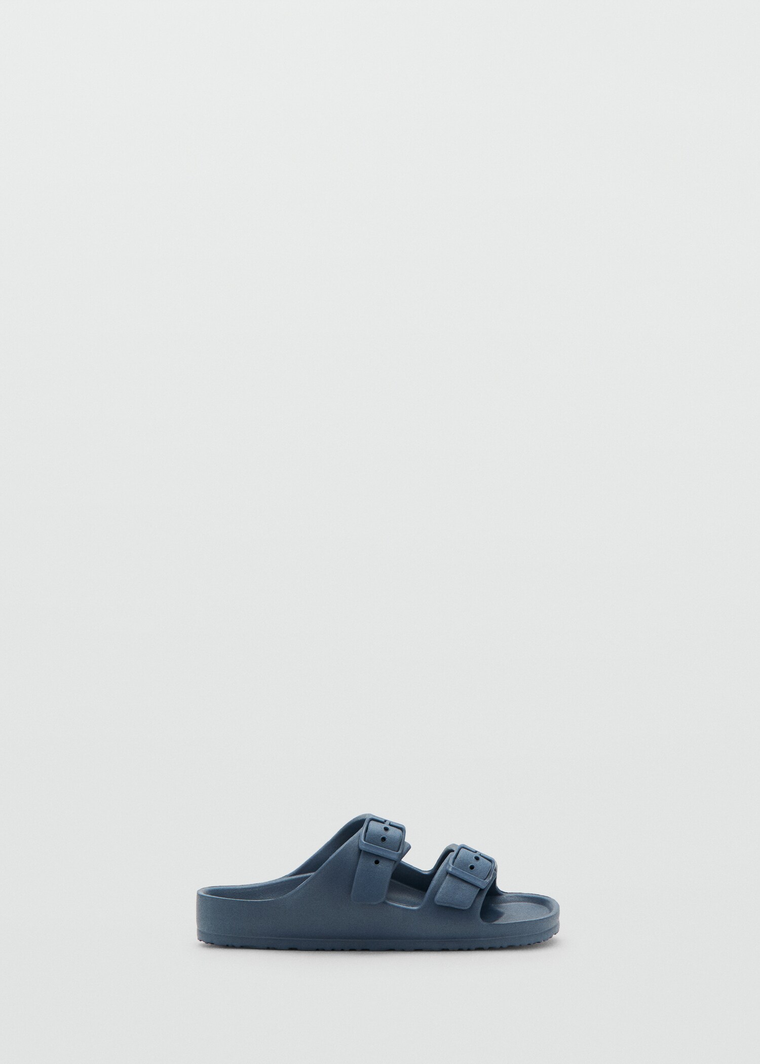 Rubberised buckle sandals - Article without model