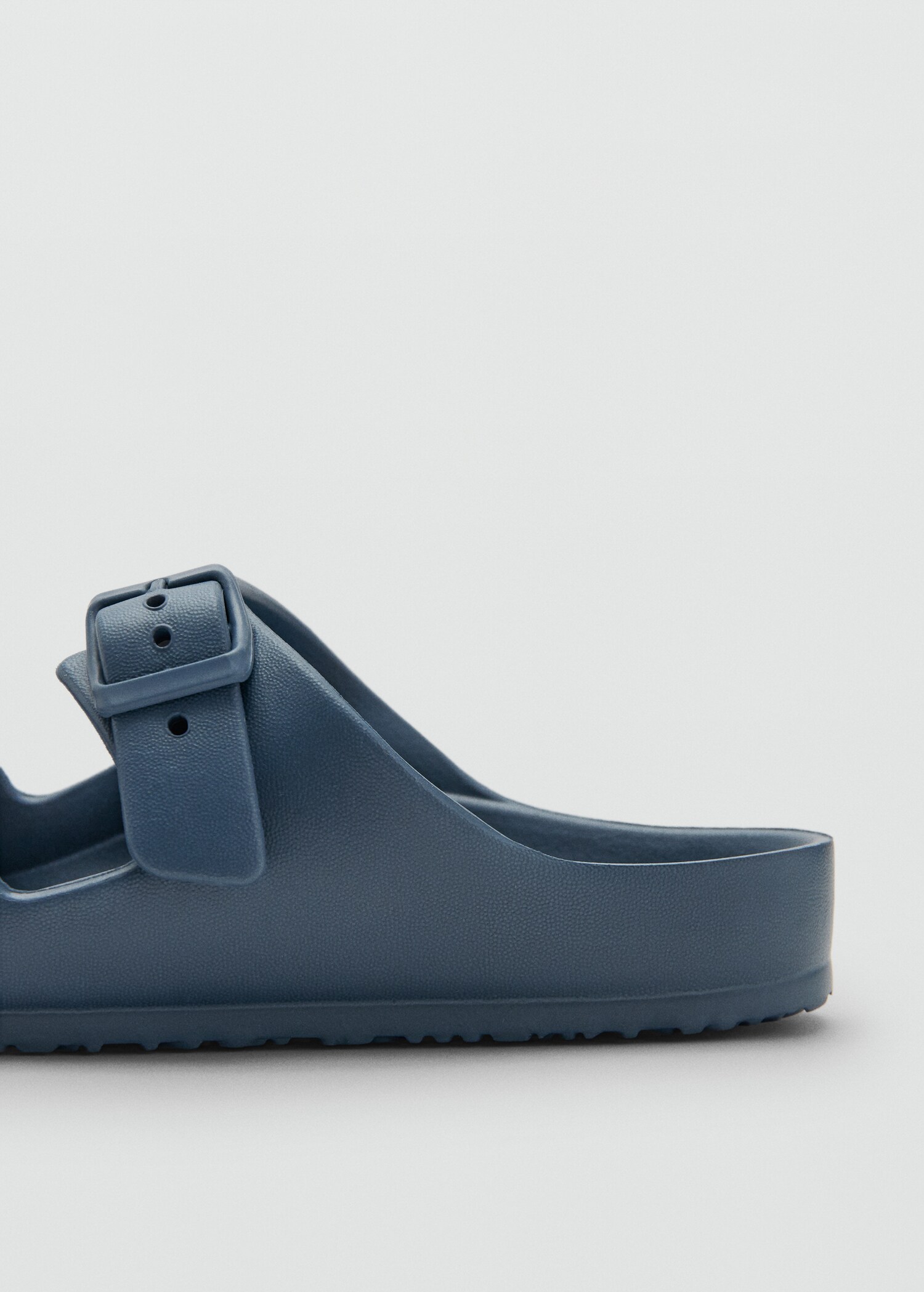 Rubberised buckle sandals - Details of the article 1