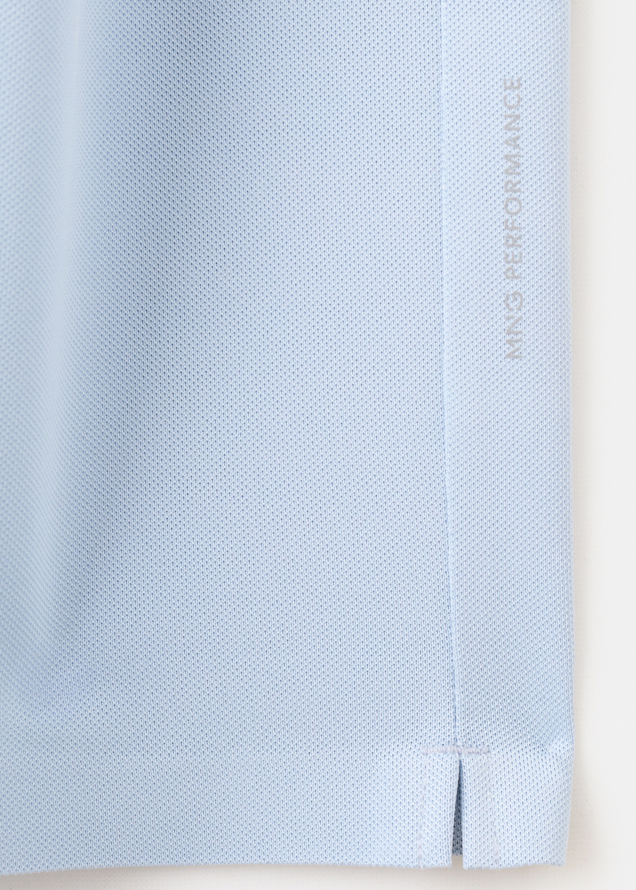 COOLMAX® slim fit T-shirt - Details of the article 8, Sky Blue. Ref: 27067909-00.