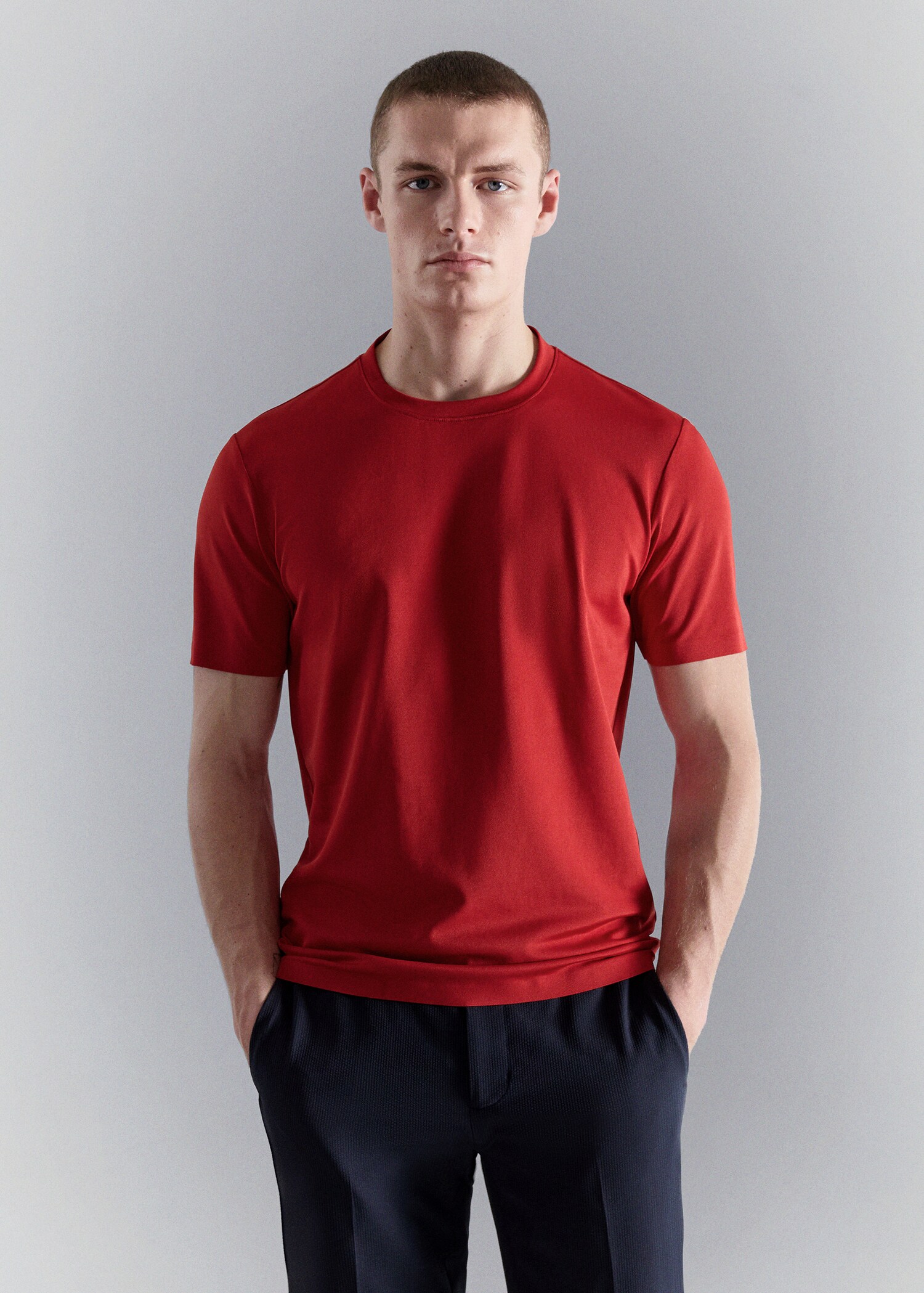 Camiseta slim fit COOLMAX® - Plano medio