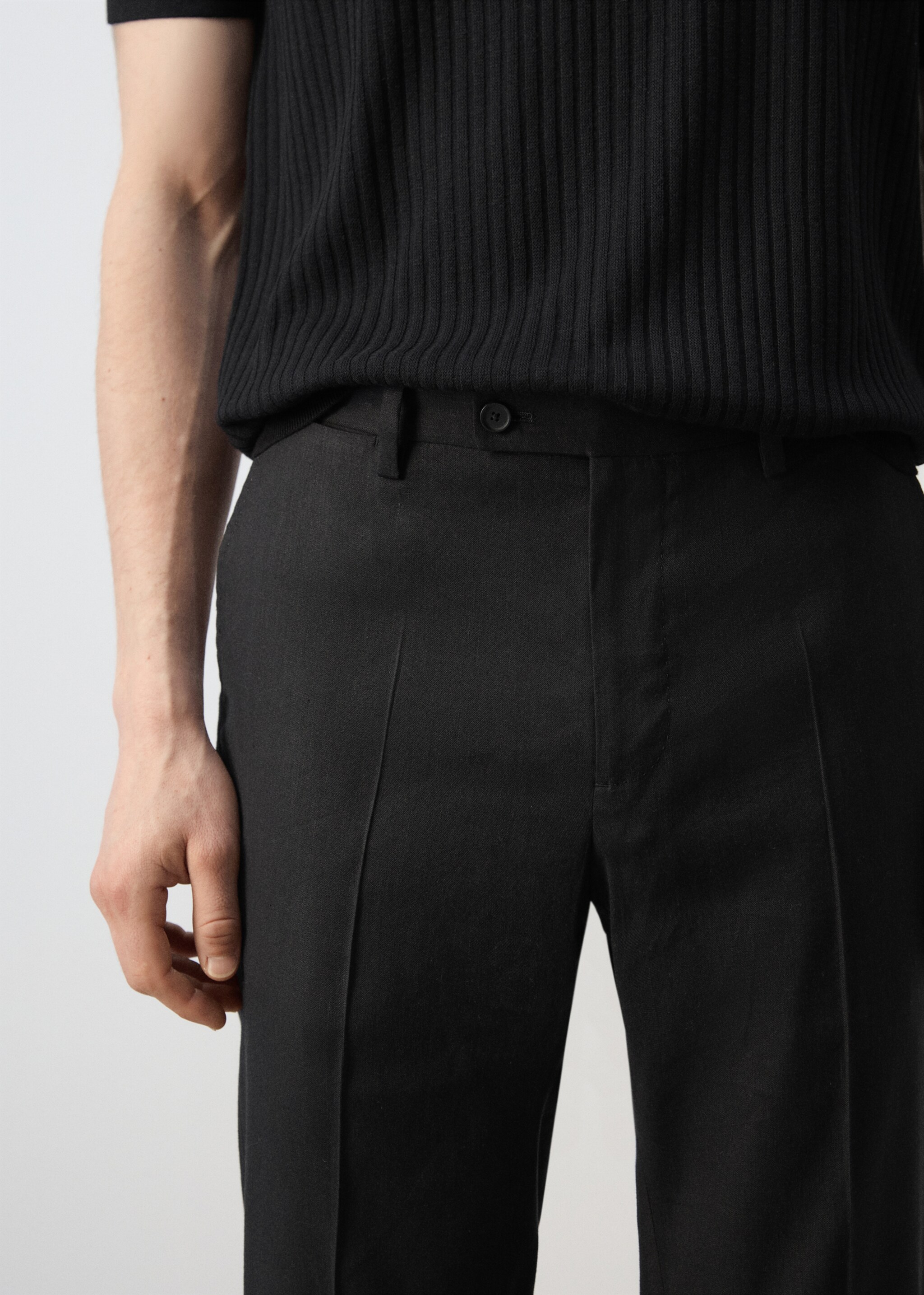 Amalfi slim fit suit trousers - Details of the article 1, Black. Ref: 27067911-00.