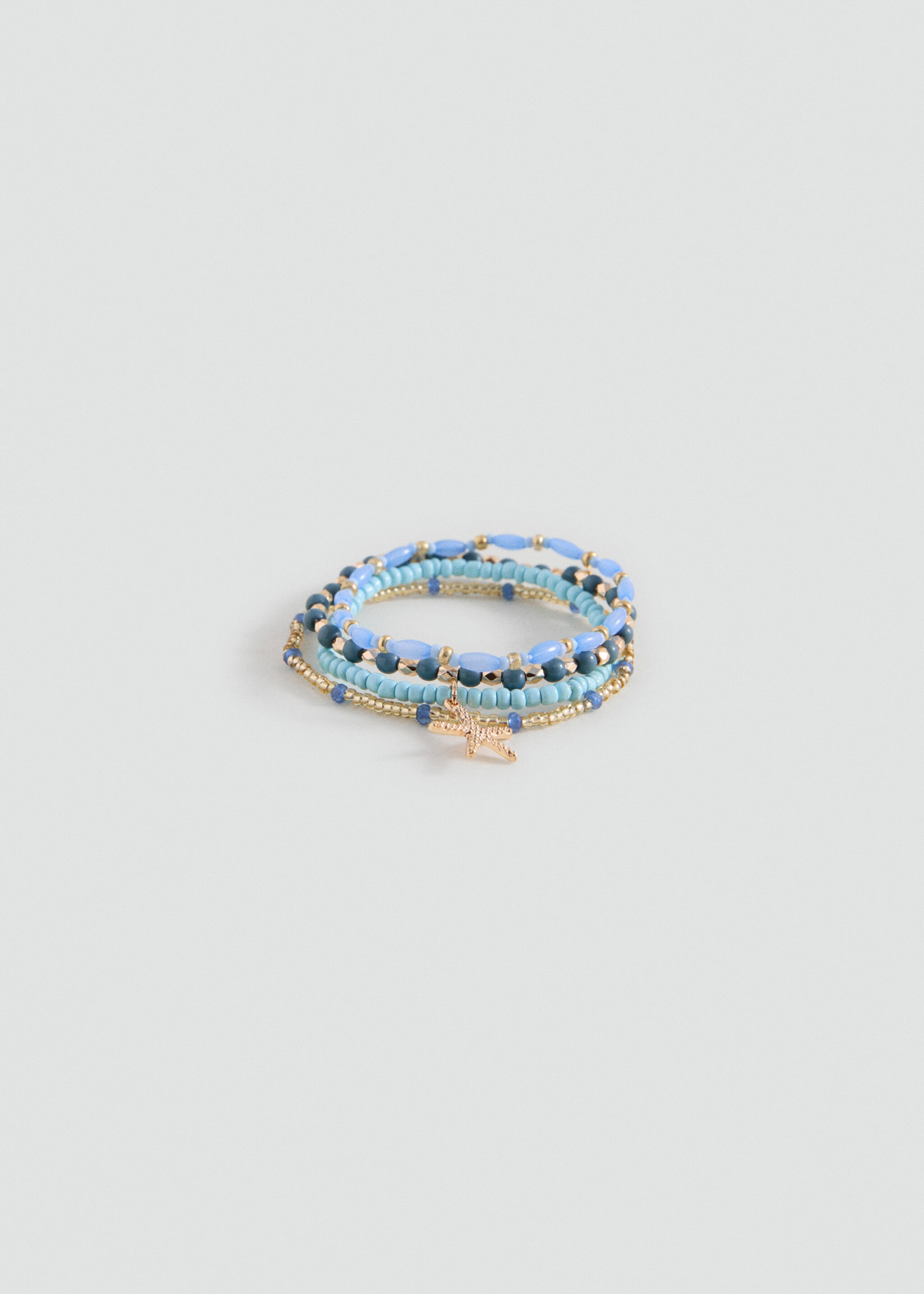 Set of 4 combined bracelets - Article without model, Blue. Ref: 27067920-00.