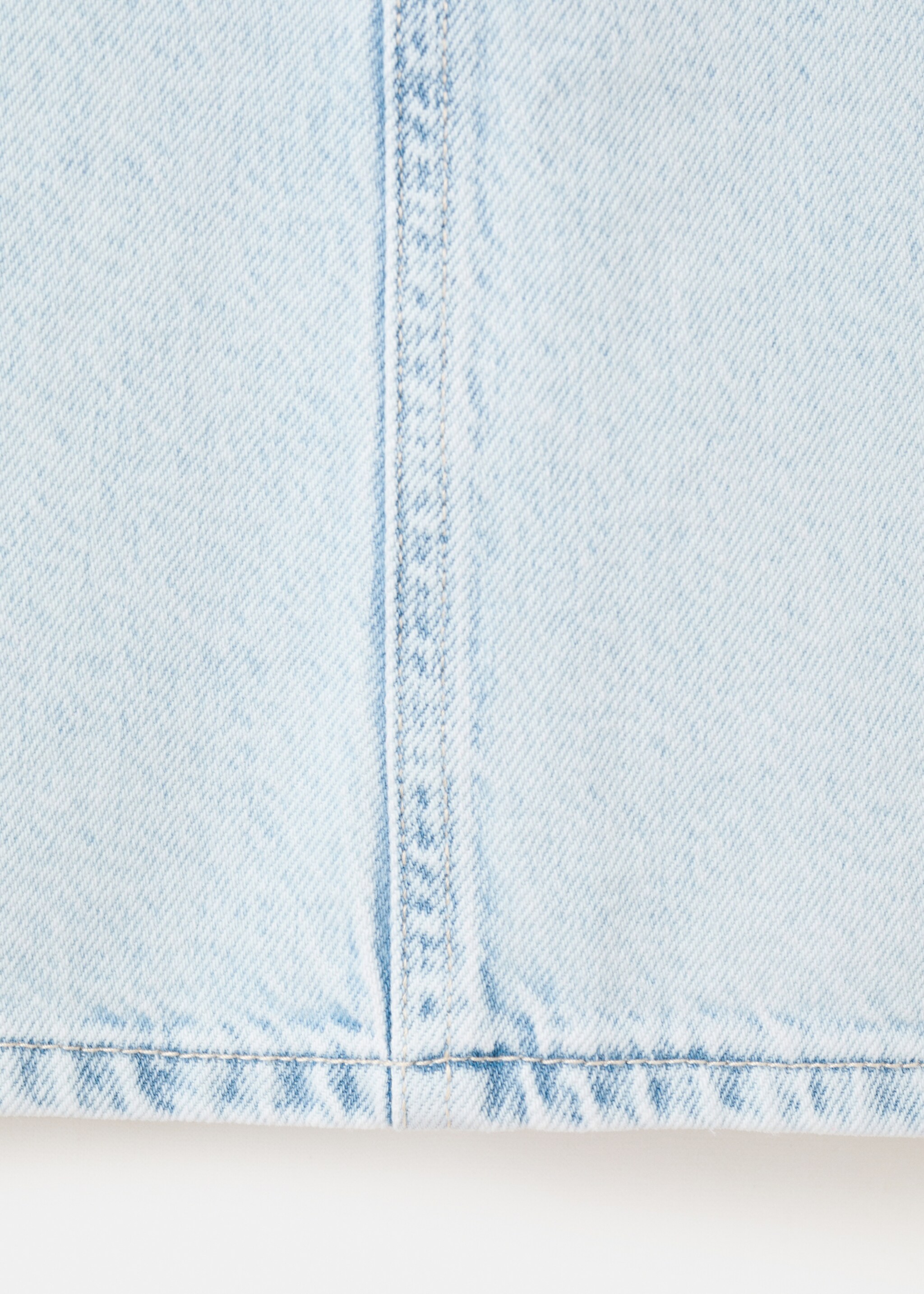 Short denim dress - Details of the article 0, Light Blue. Ref: 27067922-00.