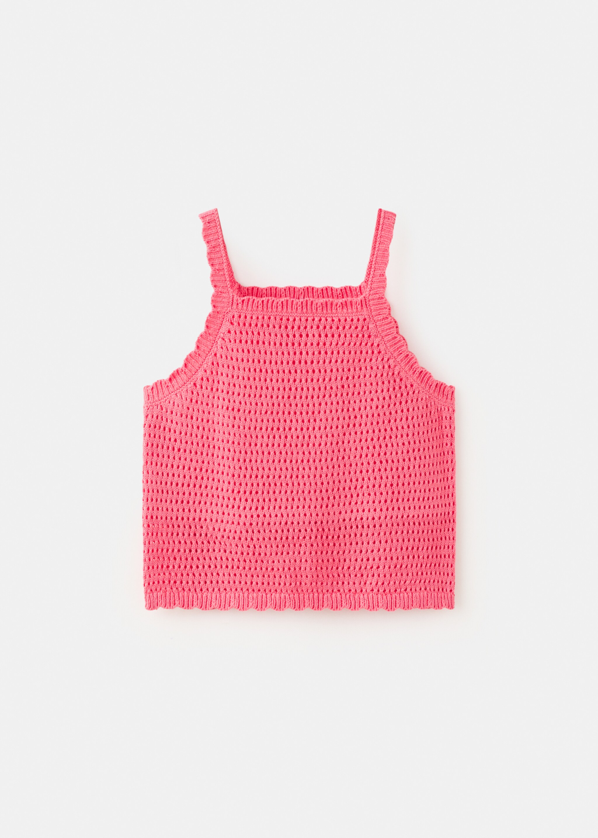 Crochet top - Article without model, Medium Pink. Ref: 27067924-00.