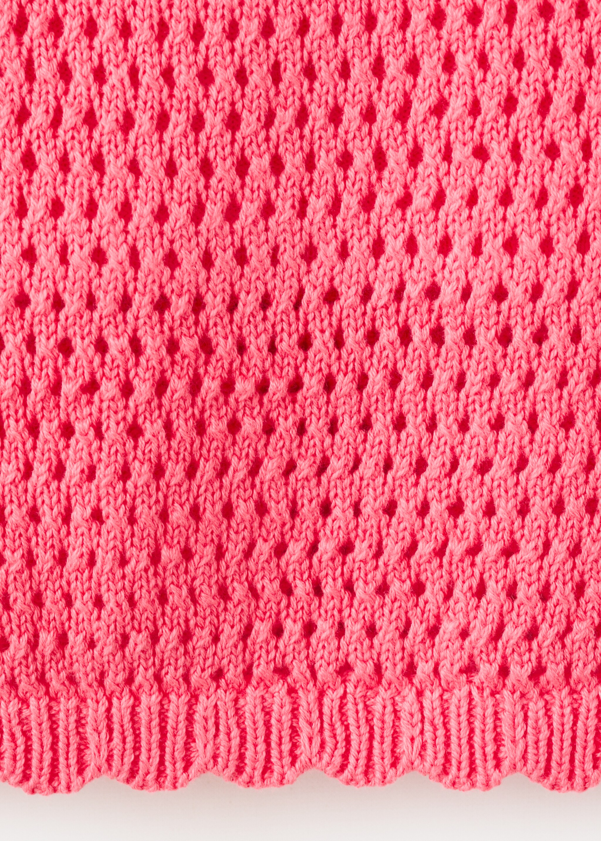 Crochet top - Details of the article 0, Medium Pink. Ref: 27067924-00.