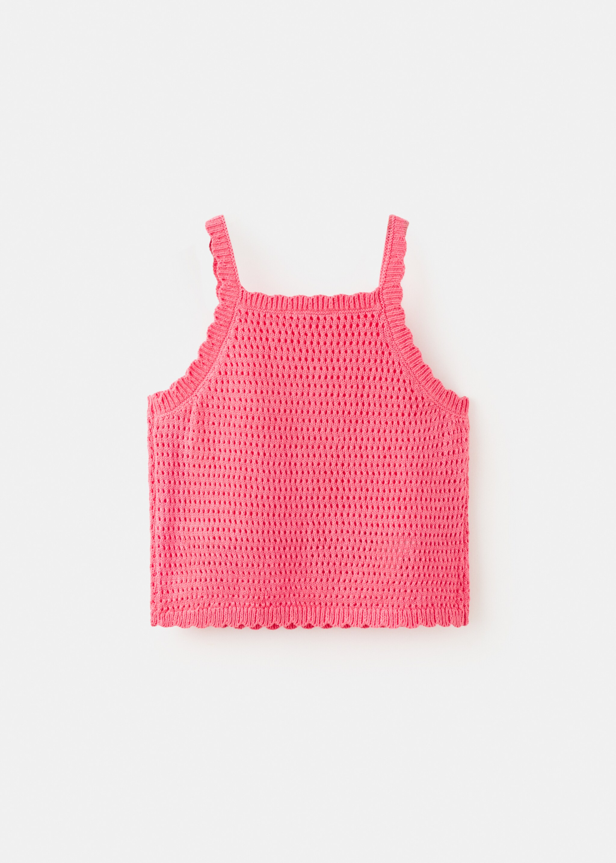 Crochet top - Reverse of the article, Medium Pink. Ref: 27067924-00.