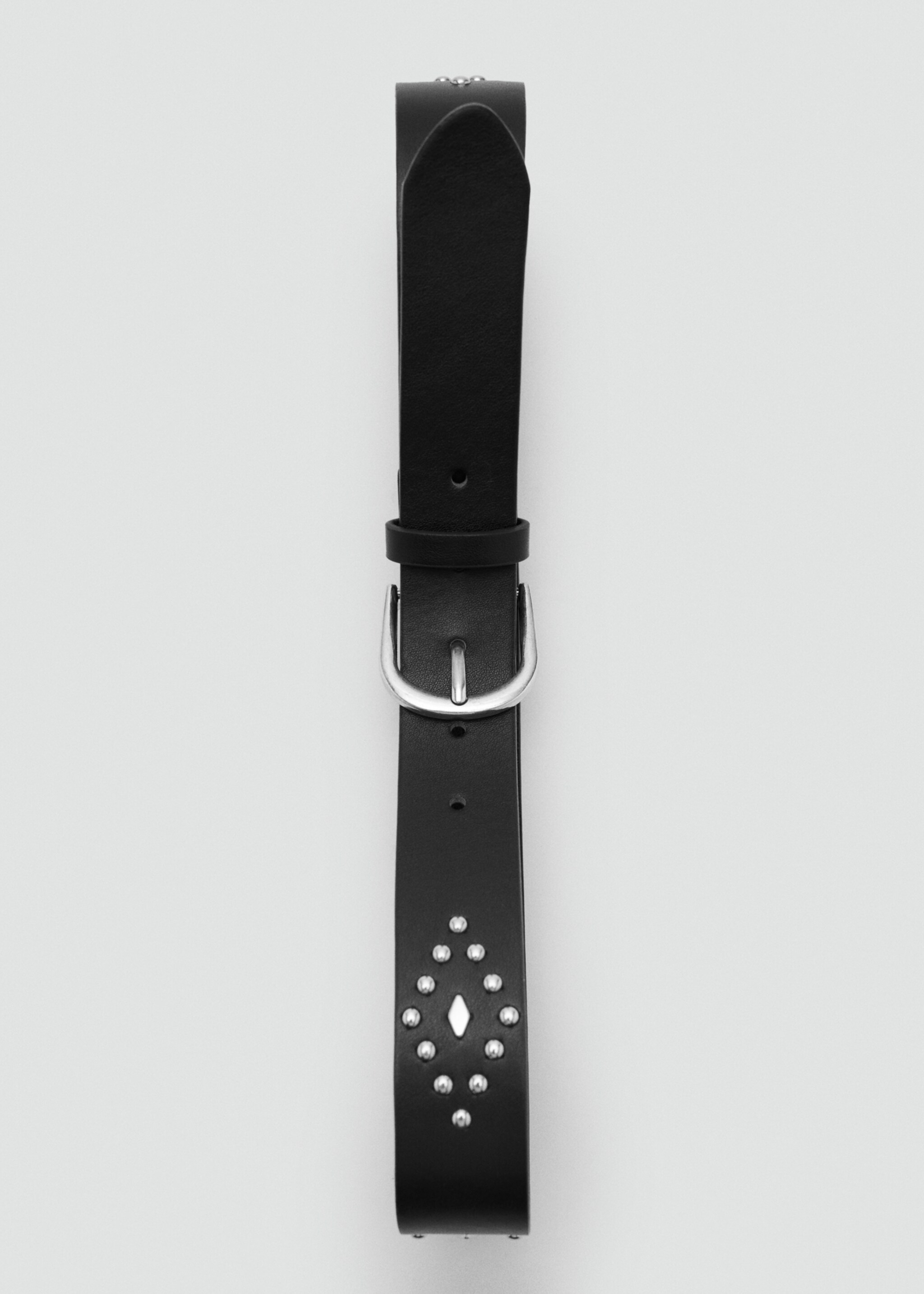 Nietengürtel mit Schnalle - Detail des Artikels 2, Schwarz. Ref: 27067935-00.
