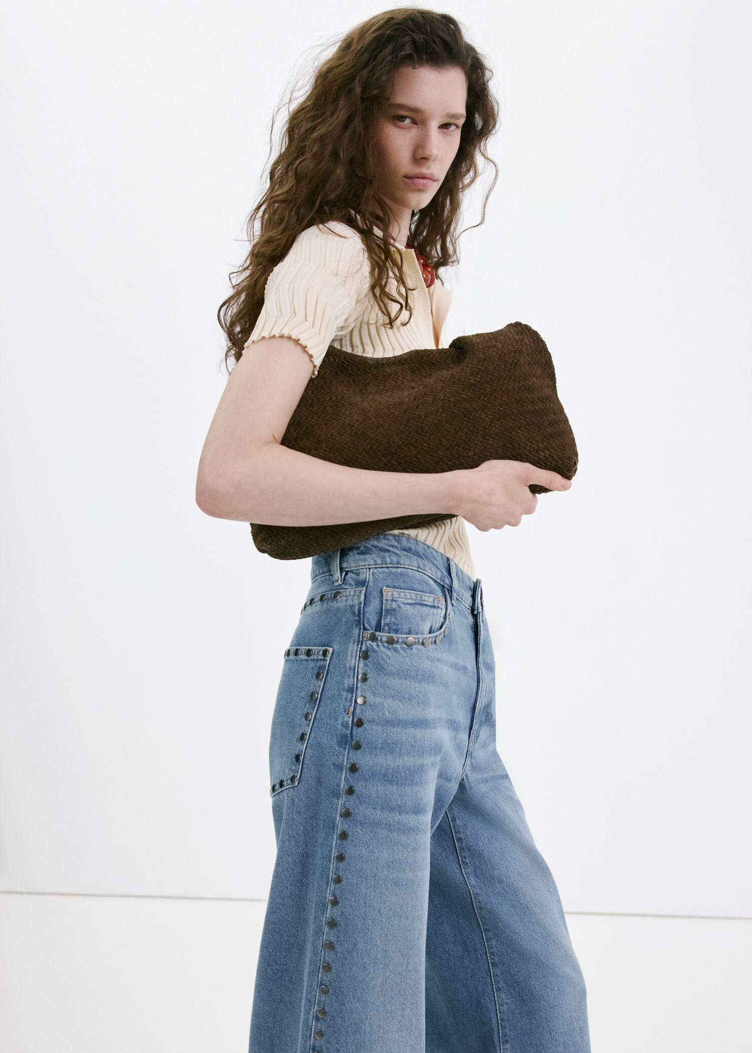 Straight-fit jeans with studs - Details of the article 6