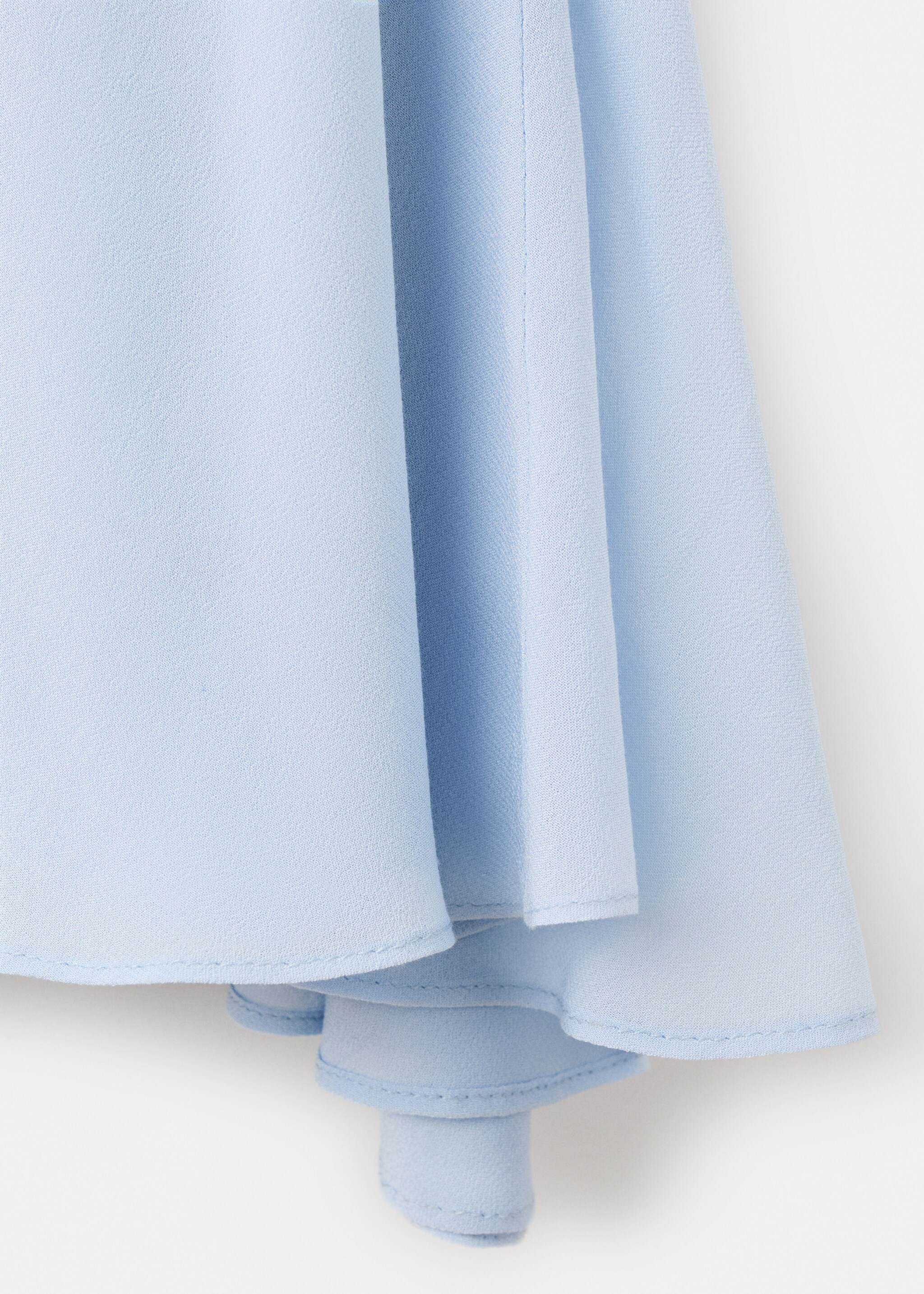 Asymmetrical pleated dress - Details of the article 0, Sky Blue. Ref: 27067940-00.