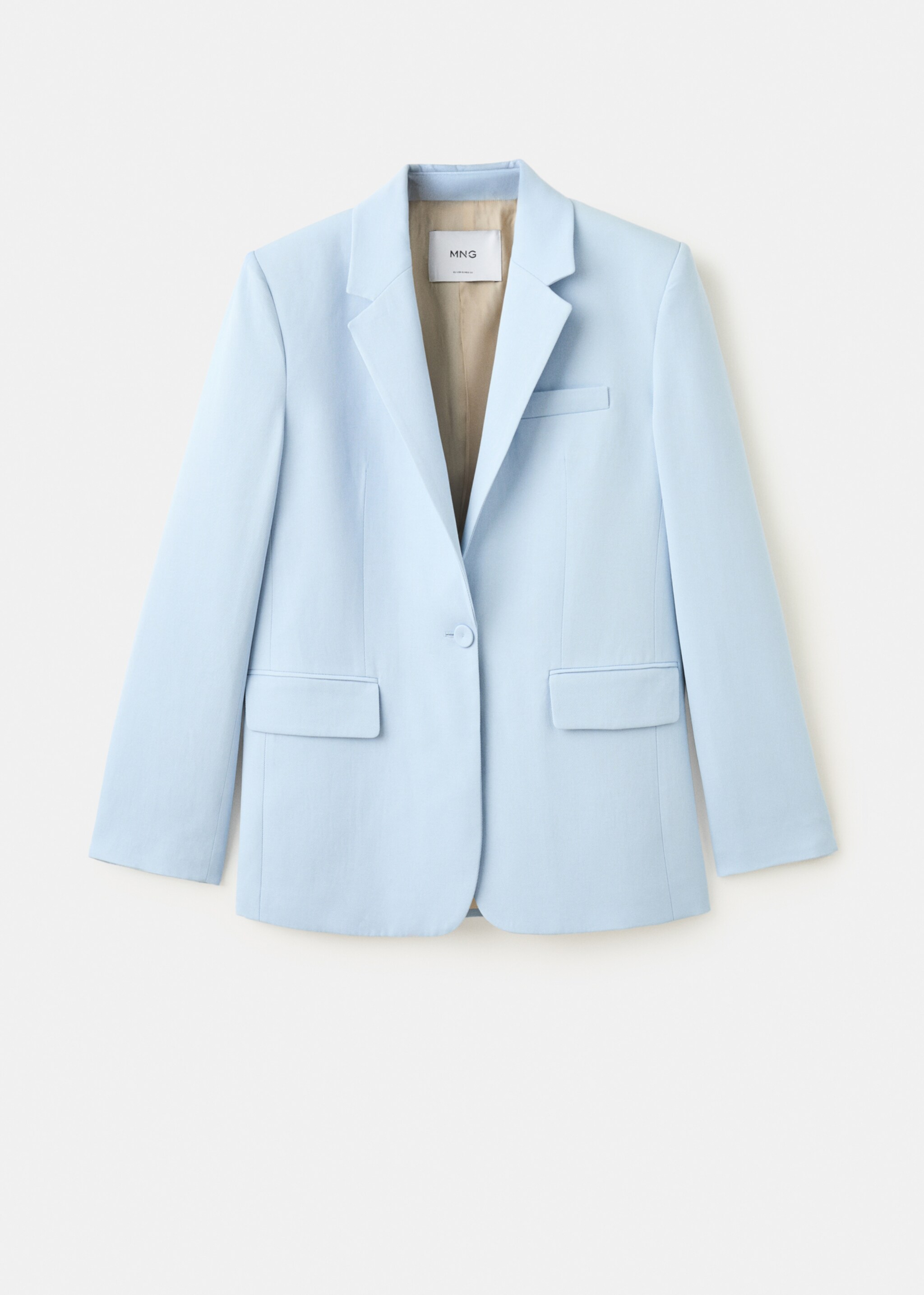Gerader Blazeranzug - Artikel ohne Model, Himmelblau. Ref: 27067941-00.