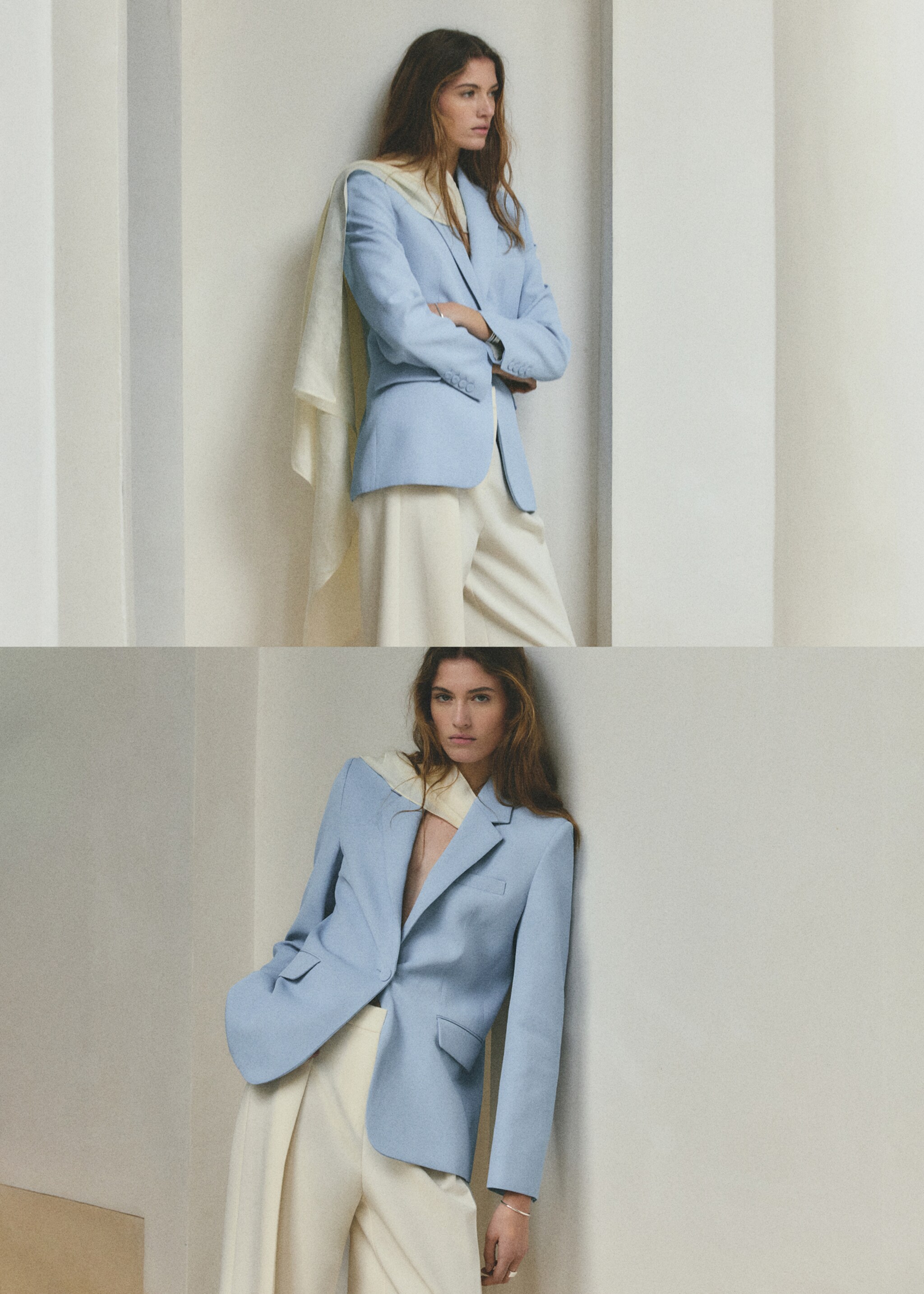 Gerader Blazeranzug - Detail des Artikels 6, Himmelblau. Ref: 27067941-00.