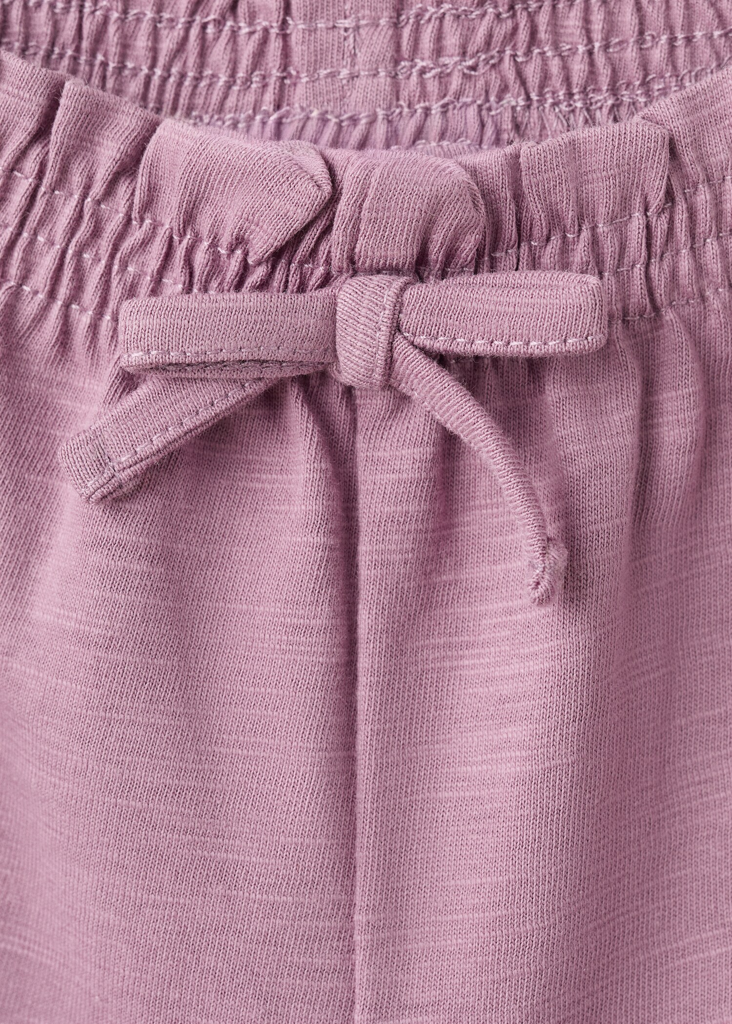 Cotton shorts with drawstring - Details of the article 0