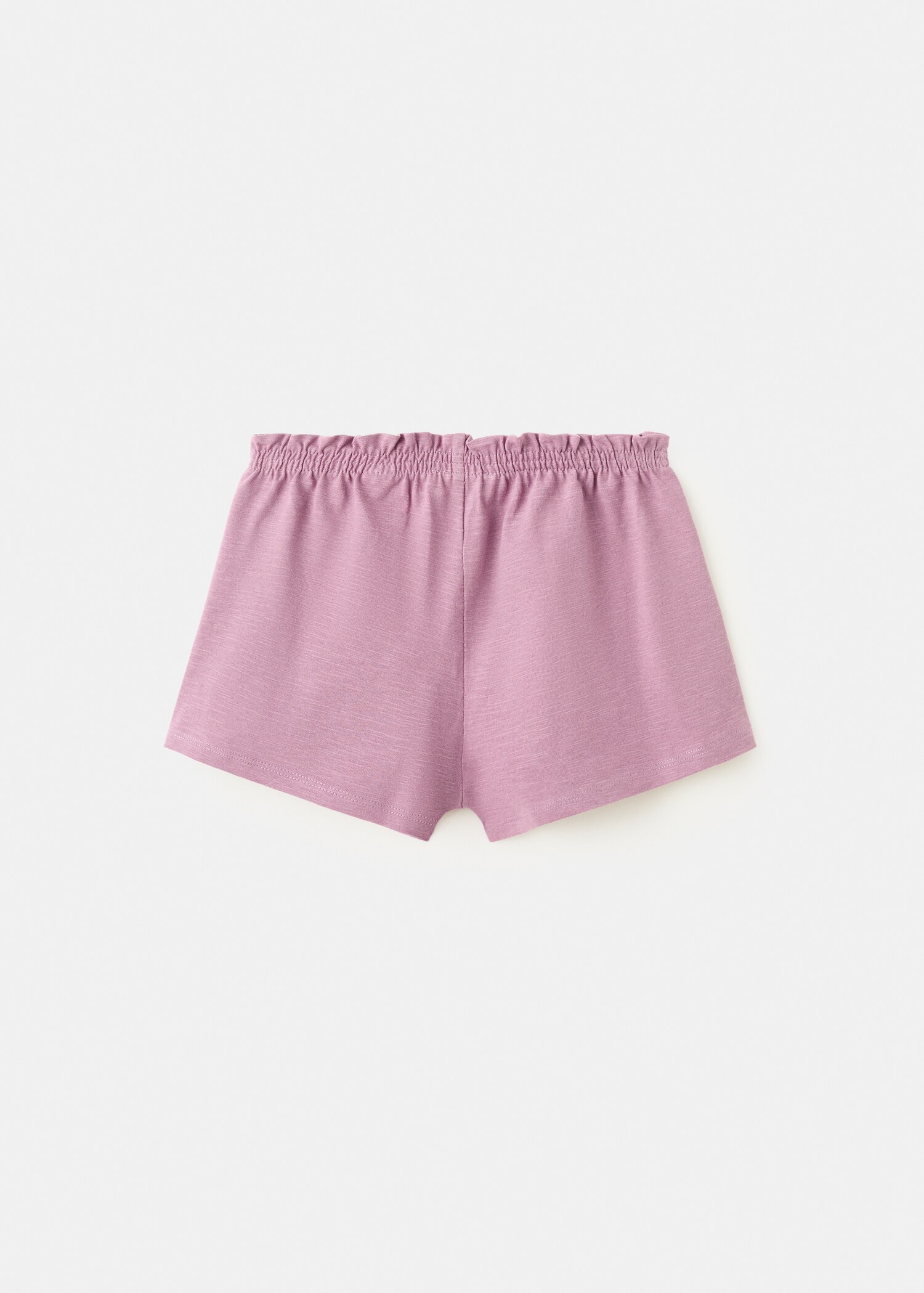 Cotton shorts with drawstring - Reverse of the article