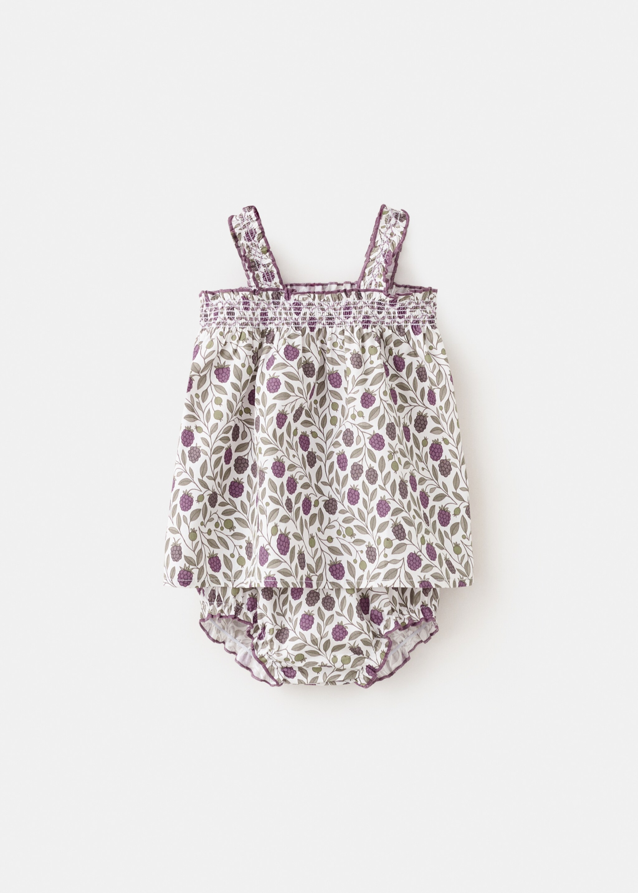 Printed dress and nappy cover - Article without model, Off White. Ref: 27068266-00.