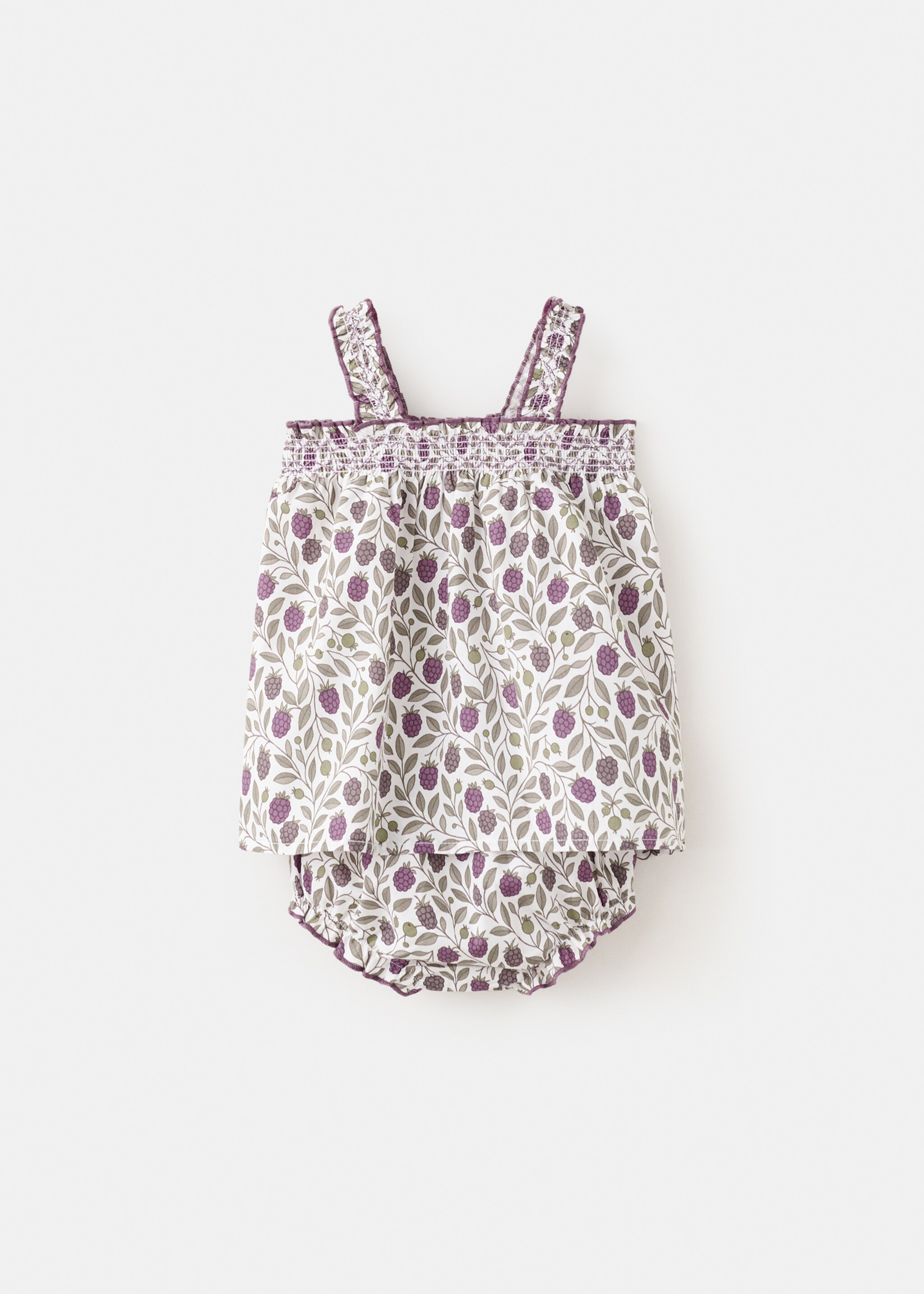 Printed dress and nappy cover - Reverse of the article, Off White. Ref: 27068266-00.