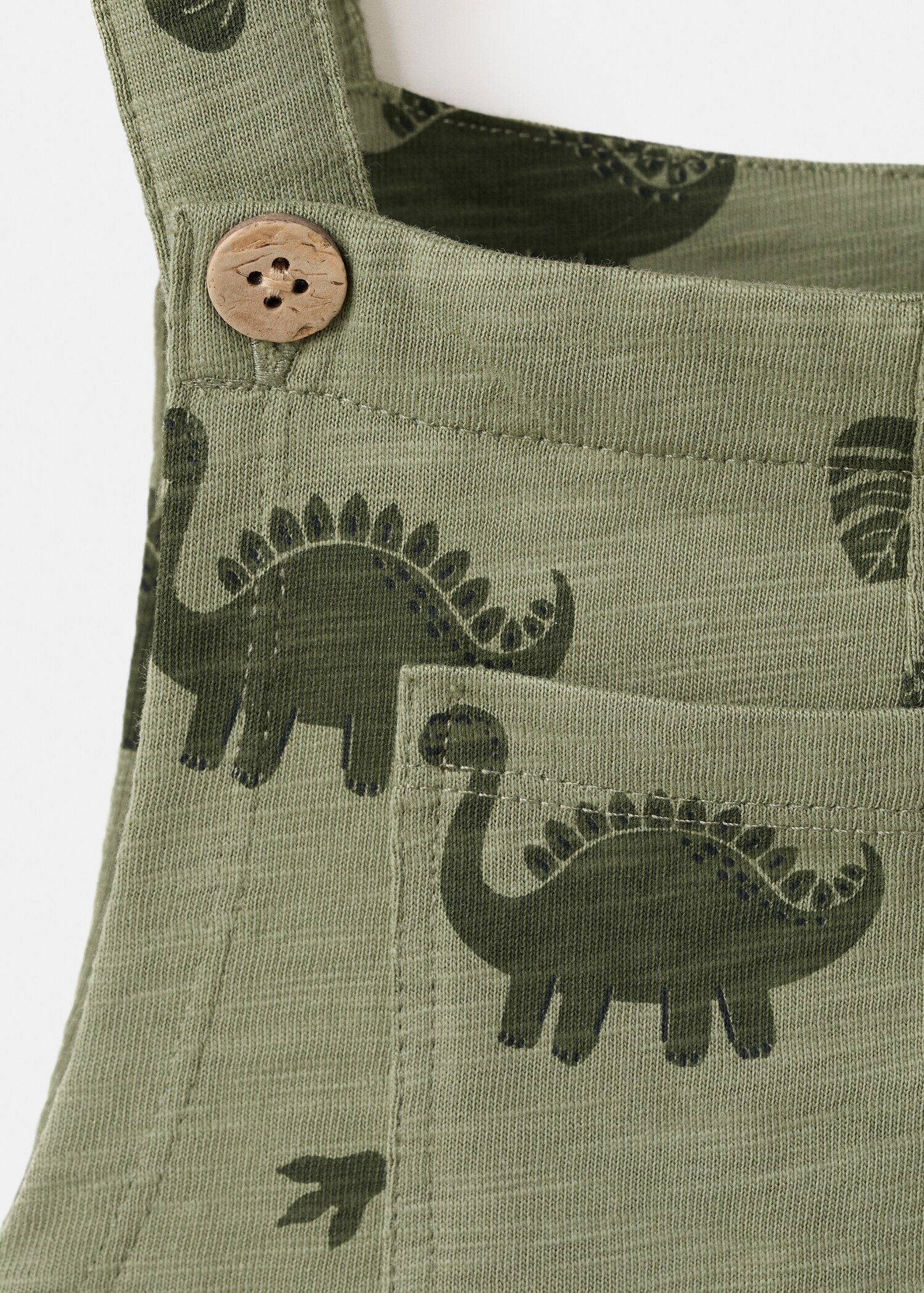 Printed cotton dungarees - Details of the article 8