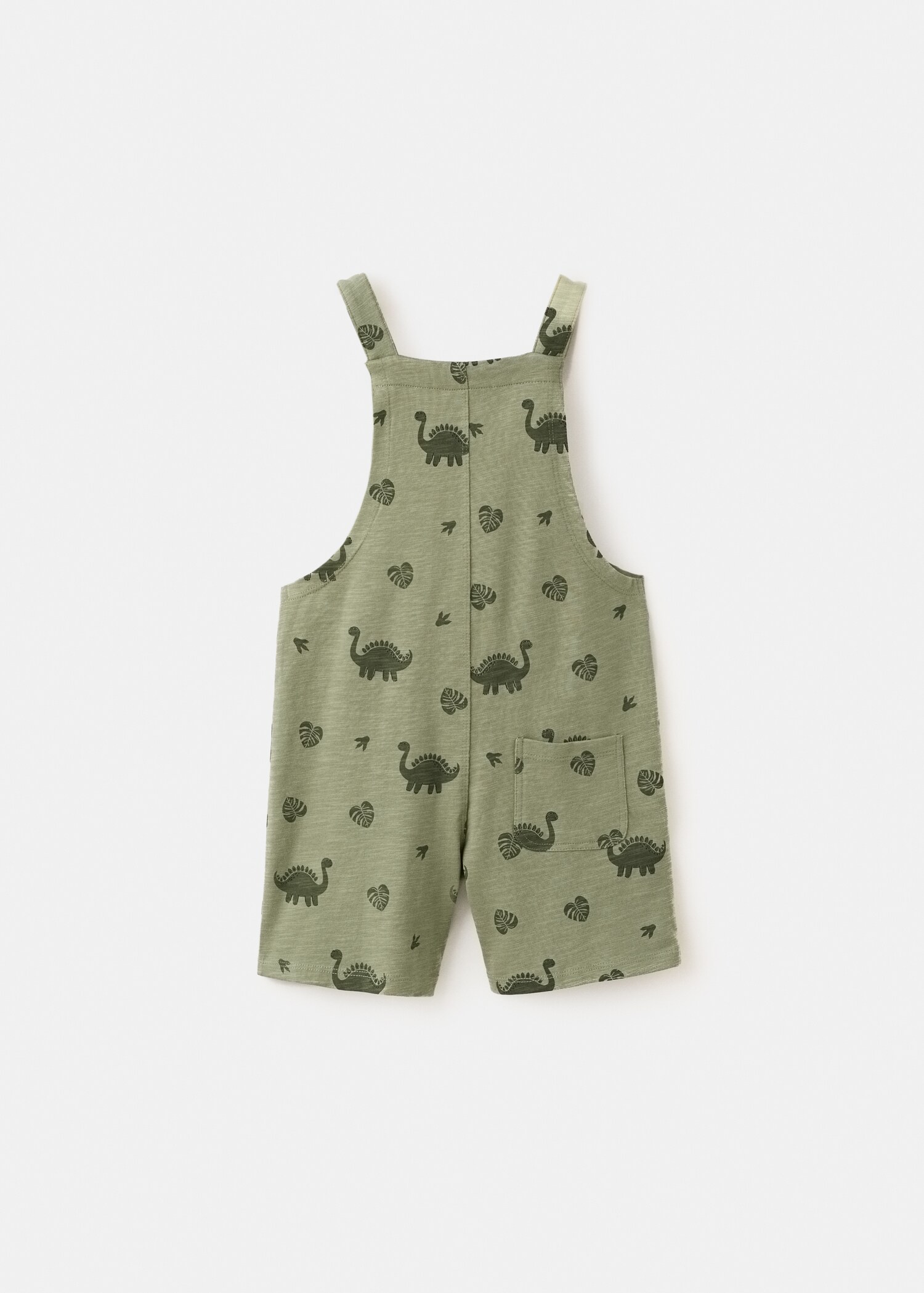Printed cotton dungarees - Reverse of the article