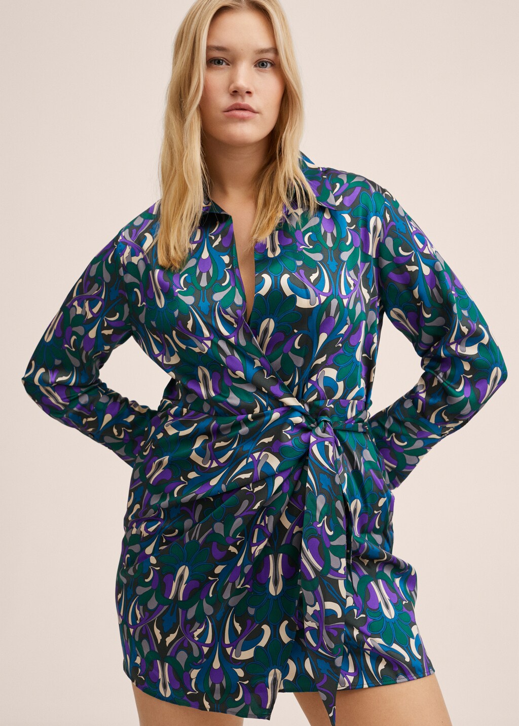 Bow wrap dress