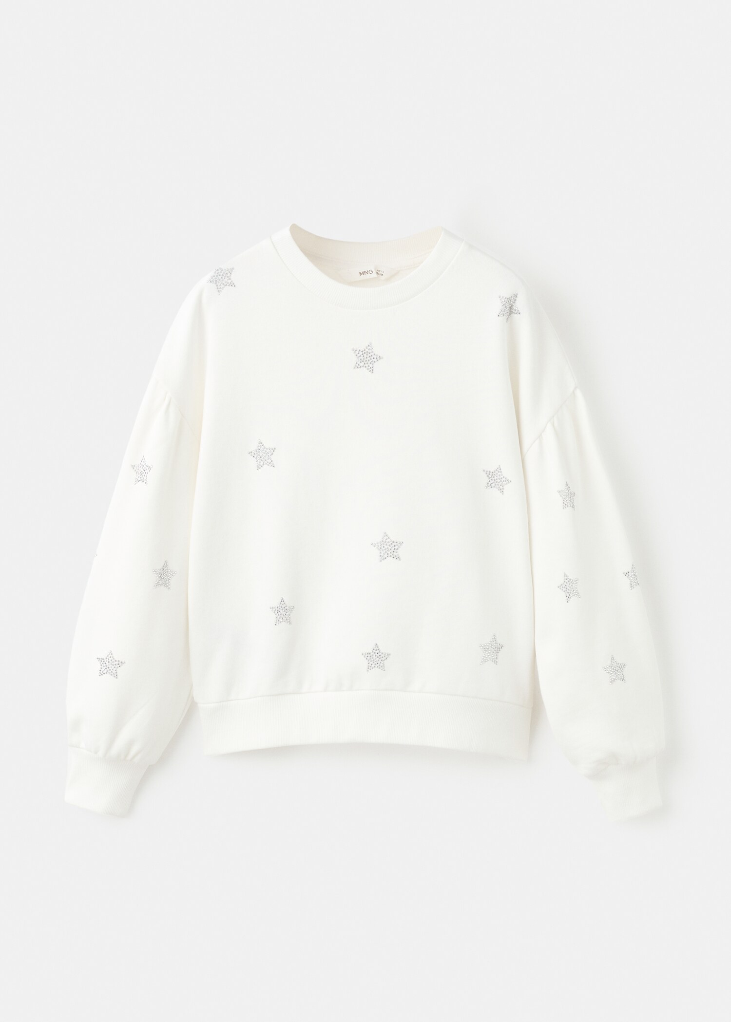 Sweatshirt with rhinestone stars - Article without model