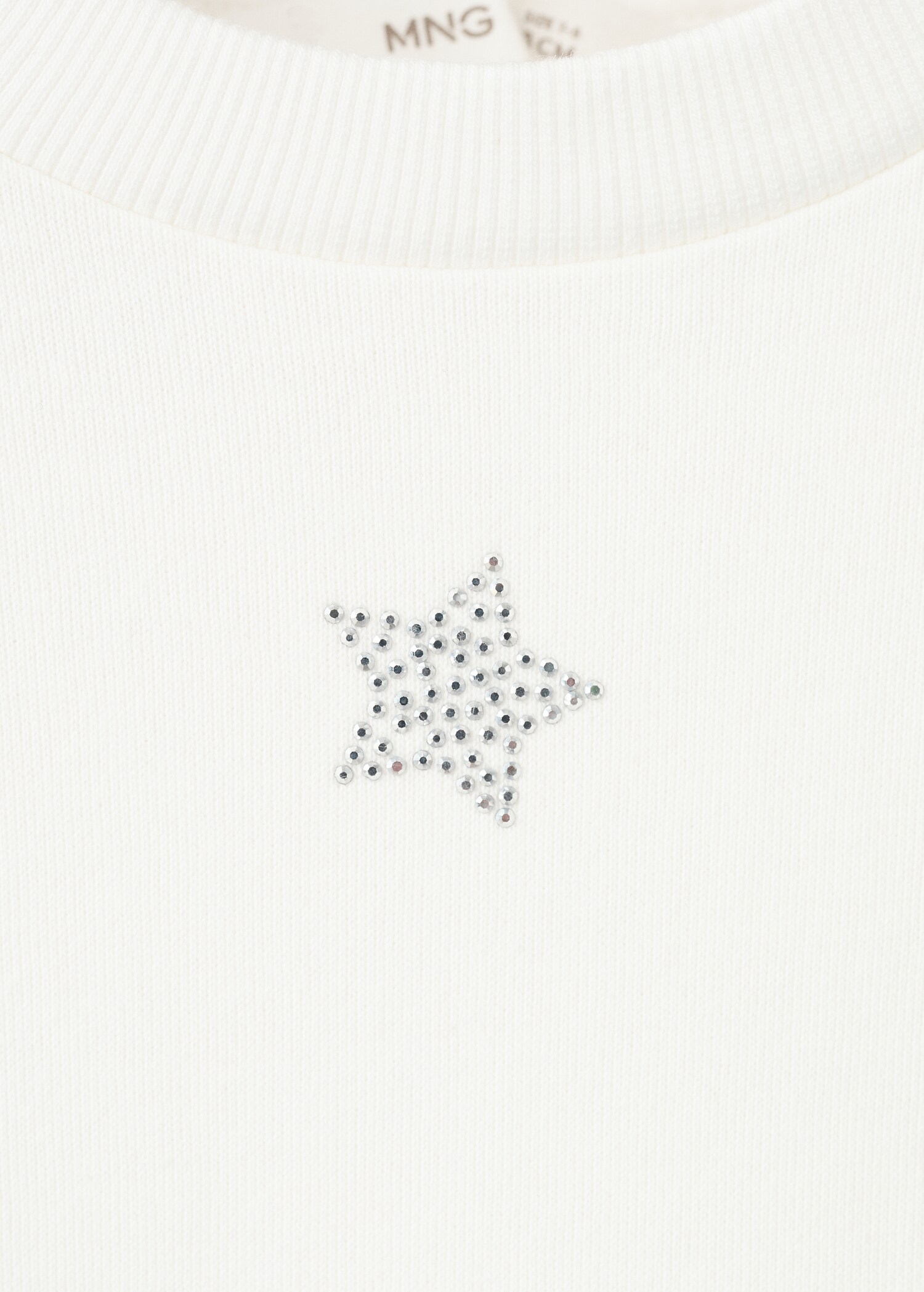 Sweatshirt with rhinestone stars - Details of the article 8