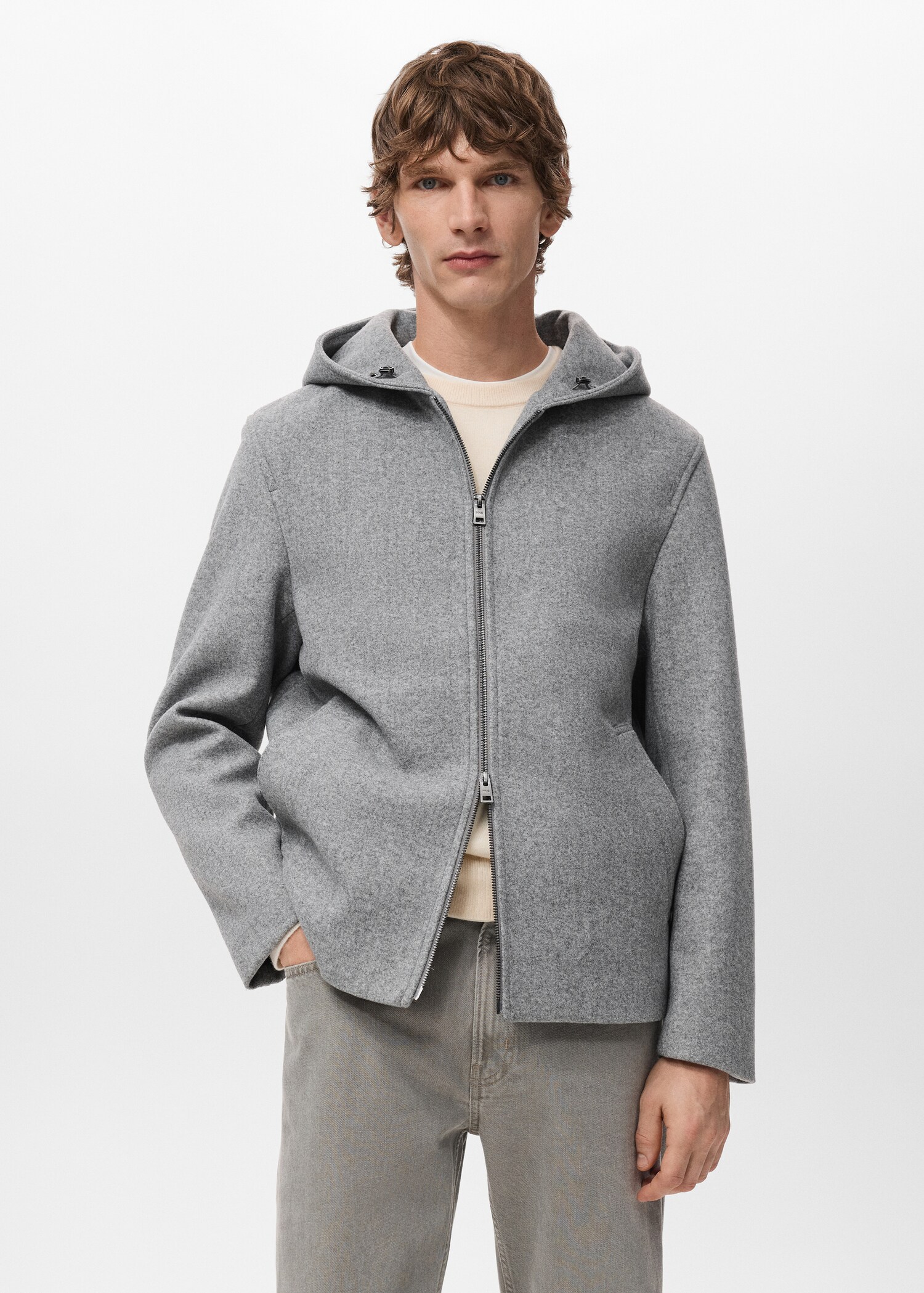 Cloth hooded jacket - Medium plane