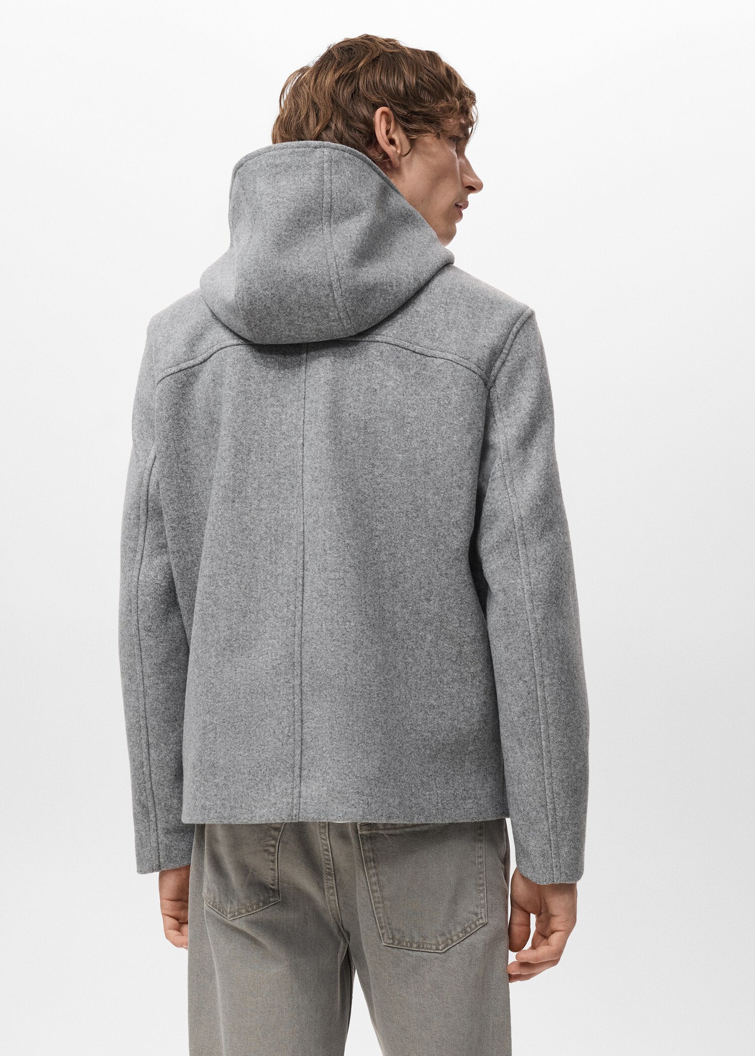 Cloth hooded jacket - Reverse of the article