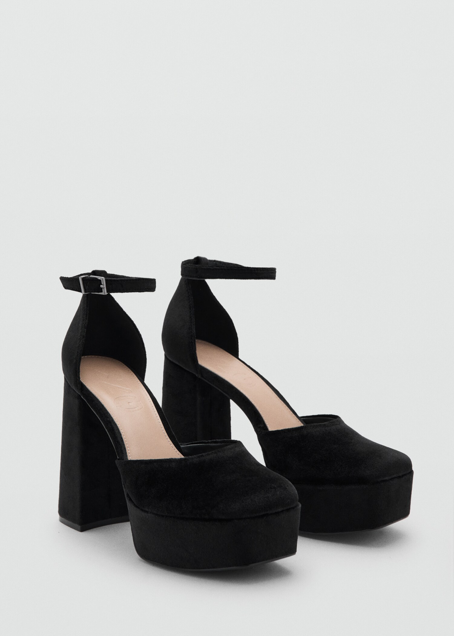 Velvet heel sandals - Medium plane