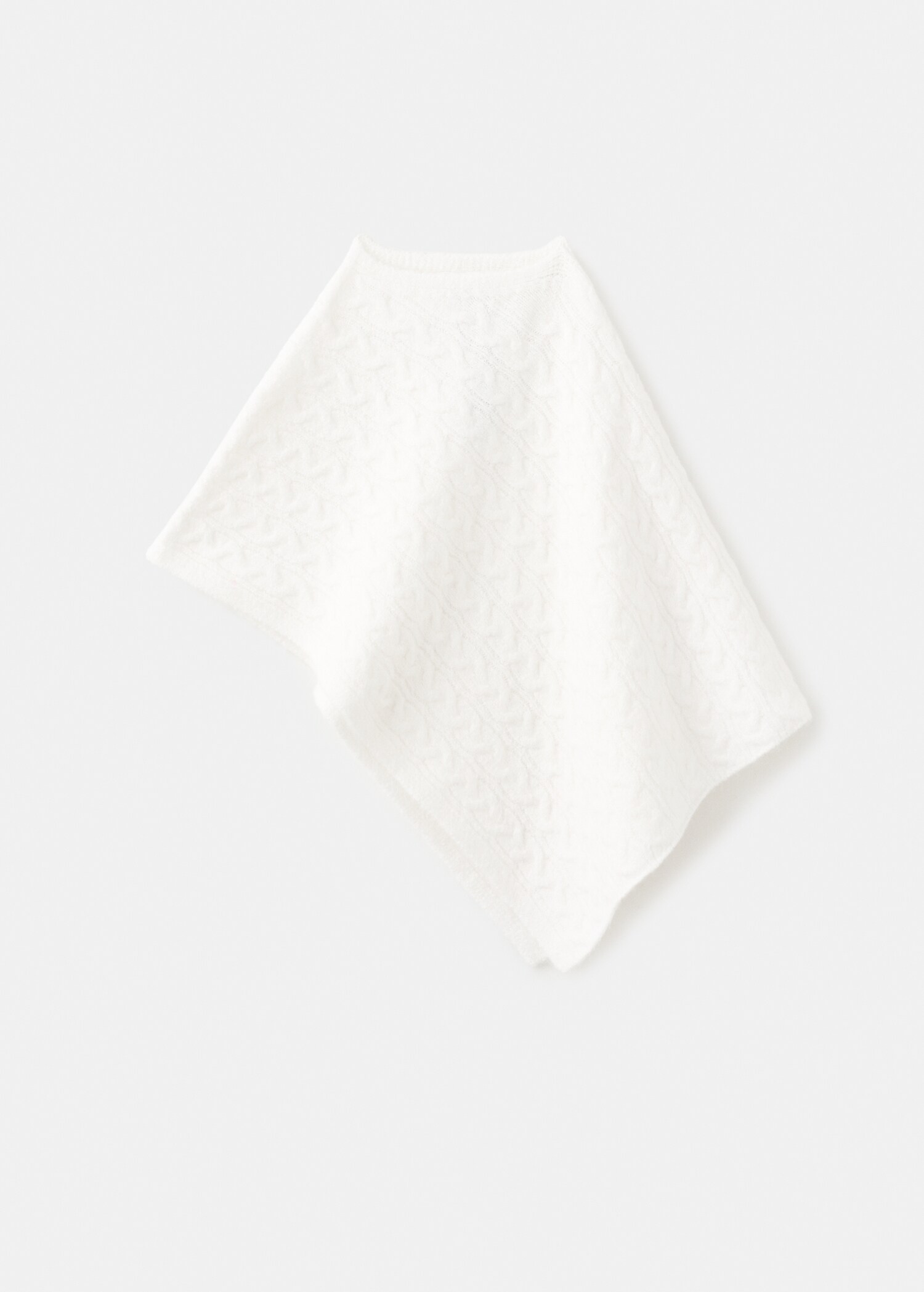 Cable-knit poncho - Article without model