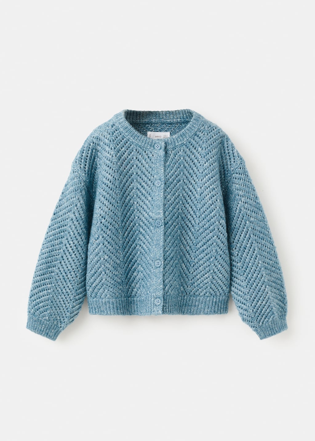 Lurex knitted cardigan