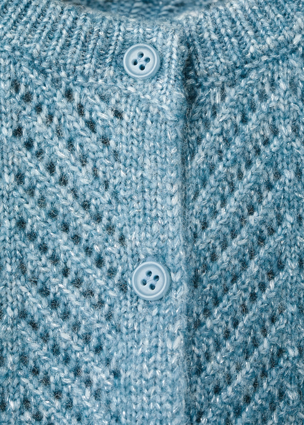 Lurex knitted cardigan