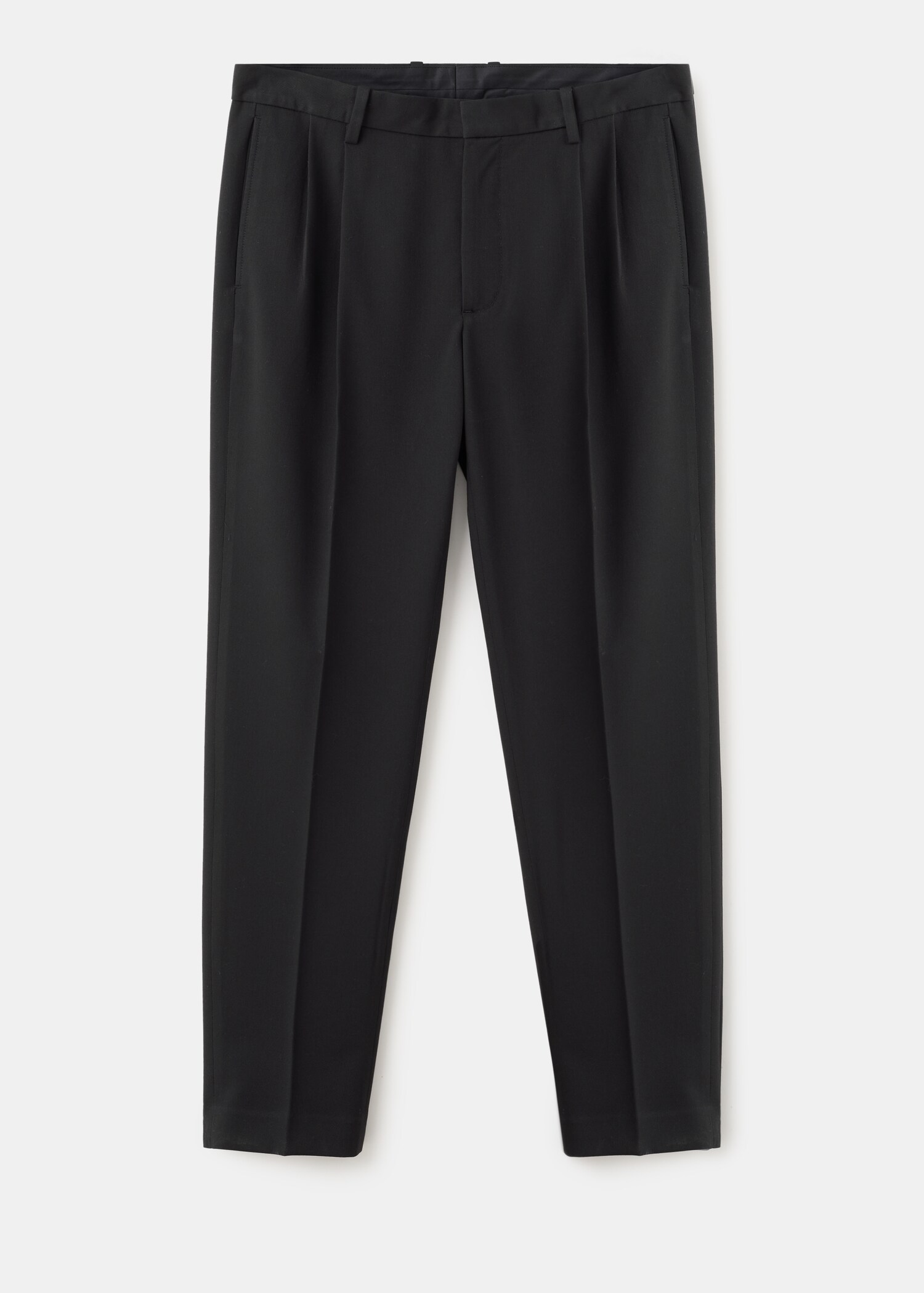 سروال منتظم بطيات - منتج دون نموذج