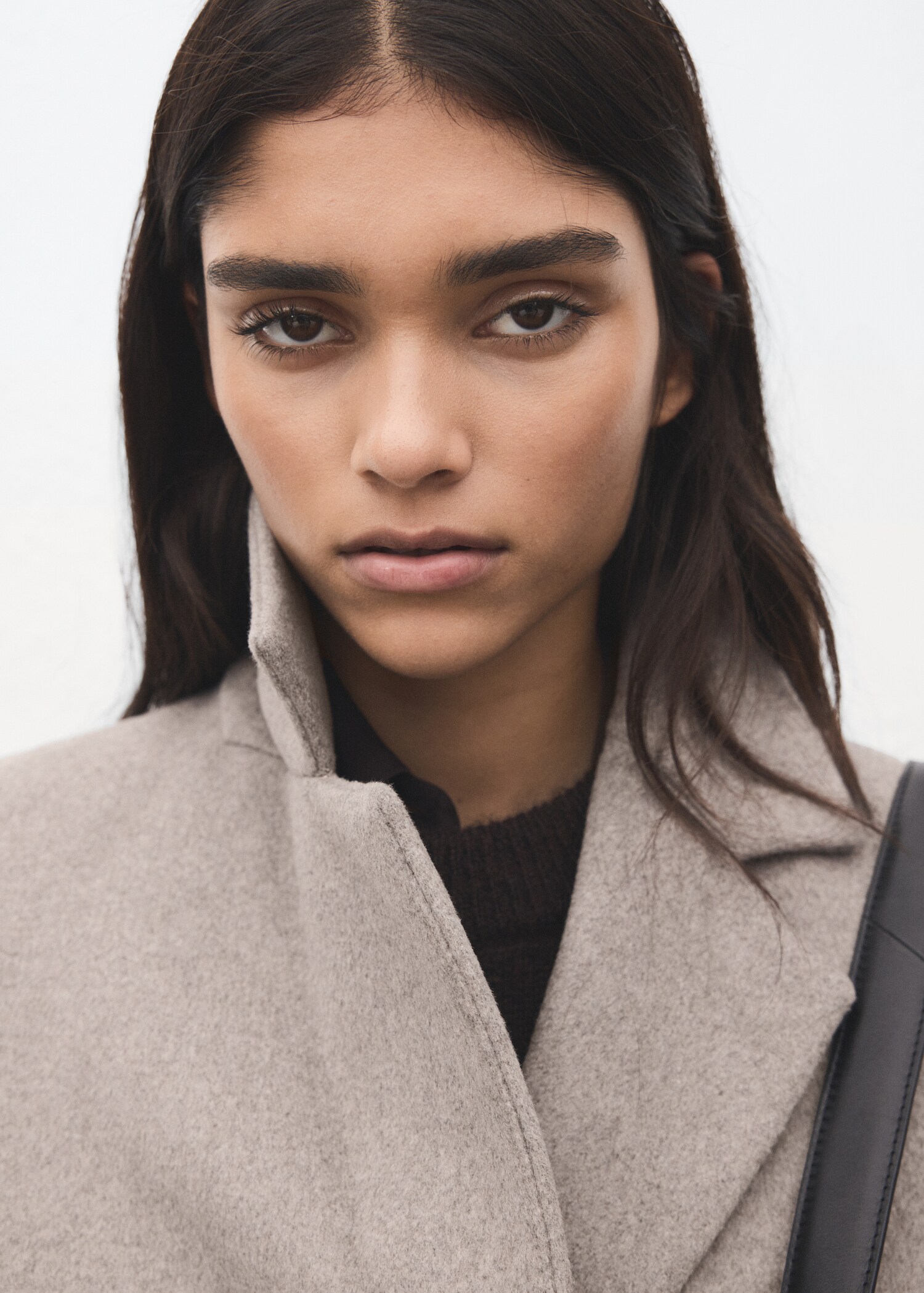 Double-breasted wool blend coat - Details of the article 1