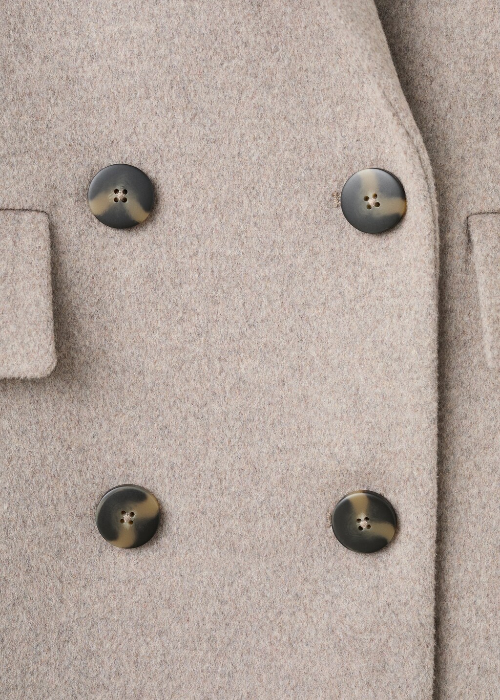 Mango Double-breasted wool blend coat thumbnail