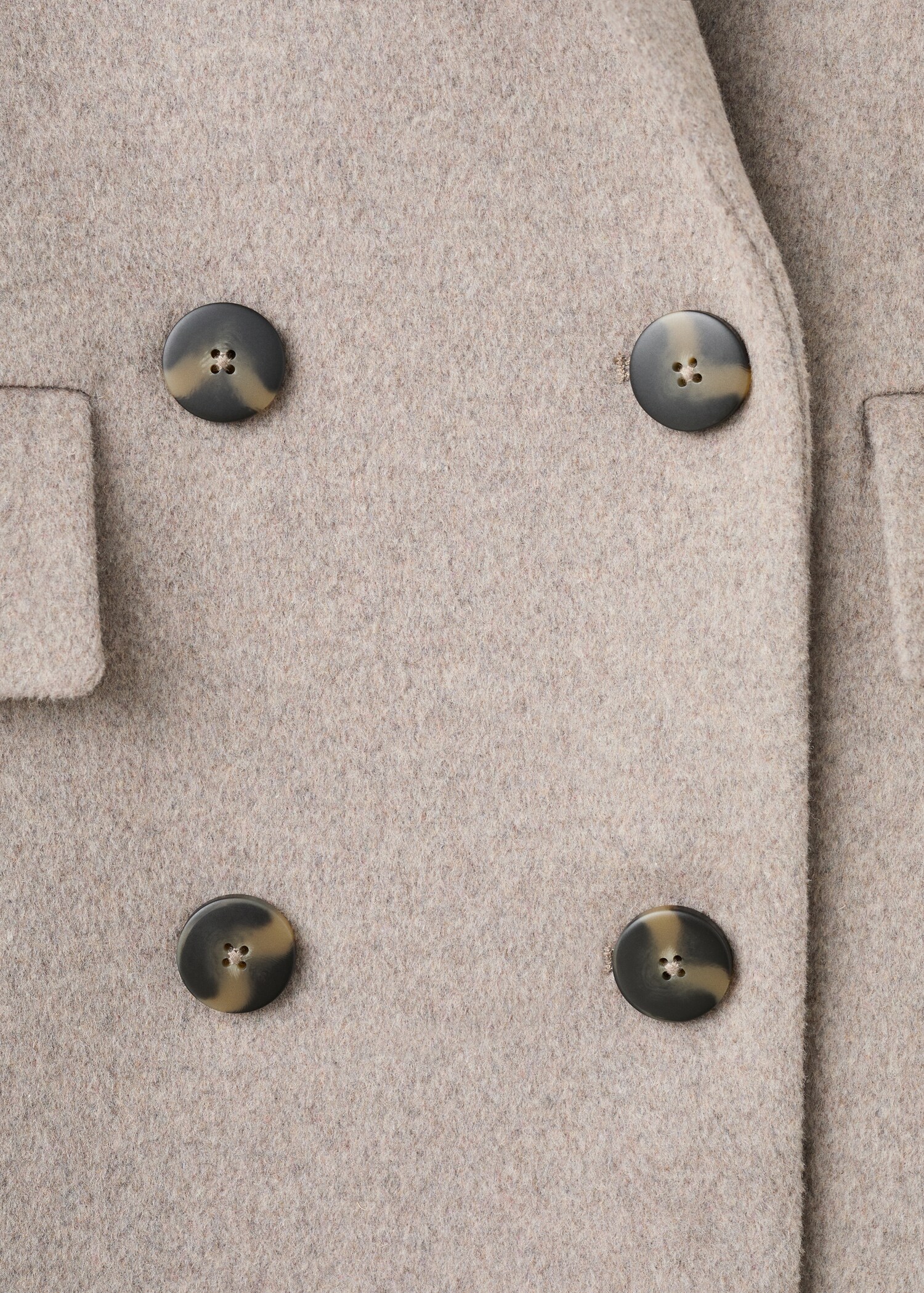 Double-breasted wool blend coat - Details of the article 8