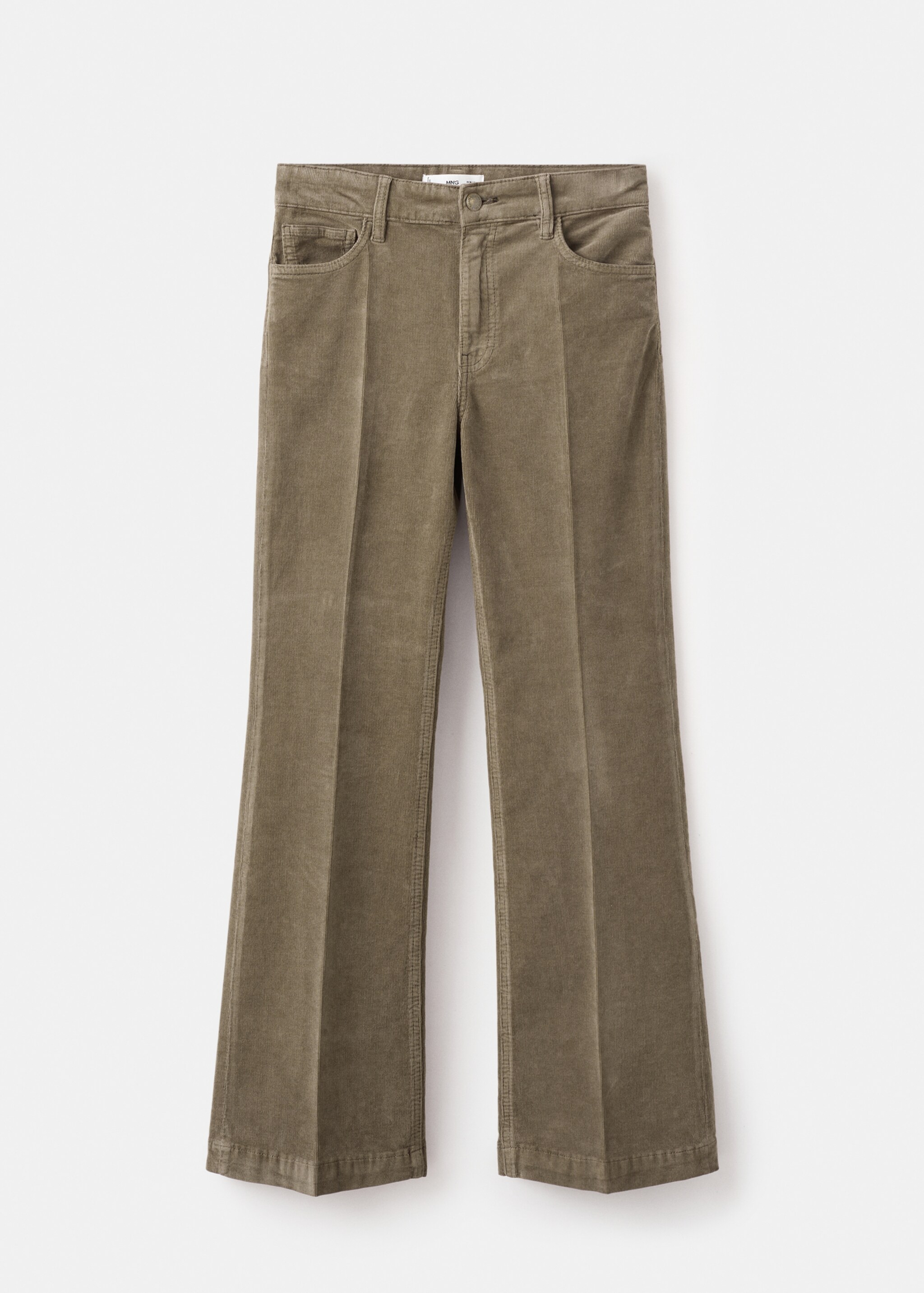 Corduroy flared jeans - Artikel zonder model, Middenbruin. Ref: 27071186-00.