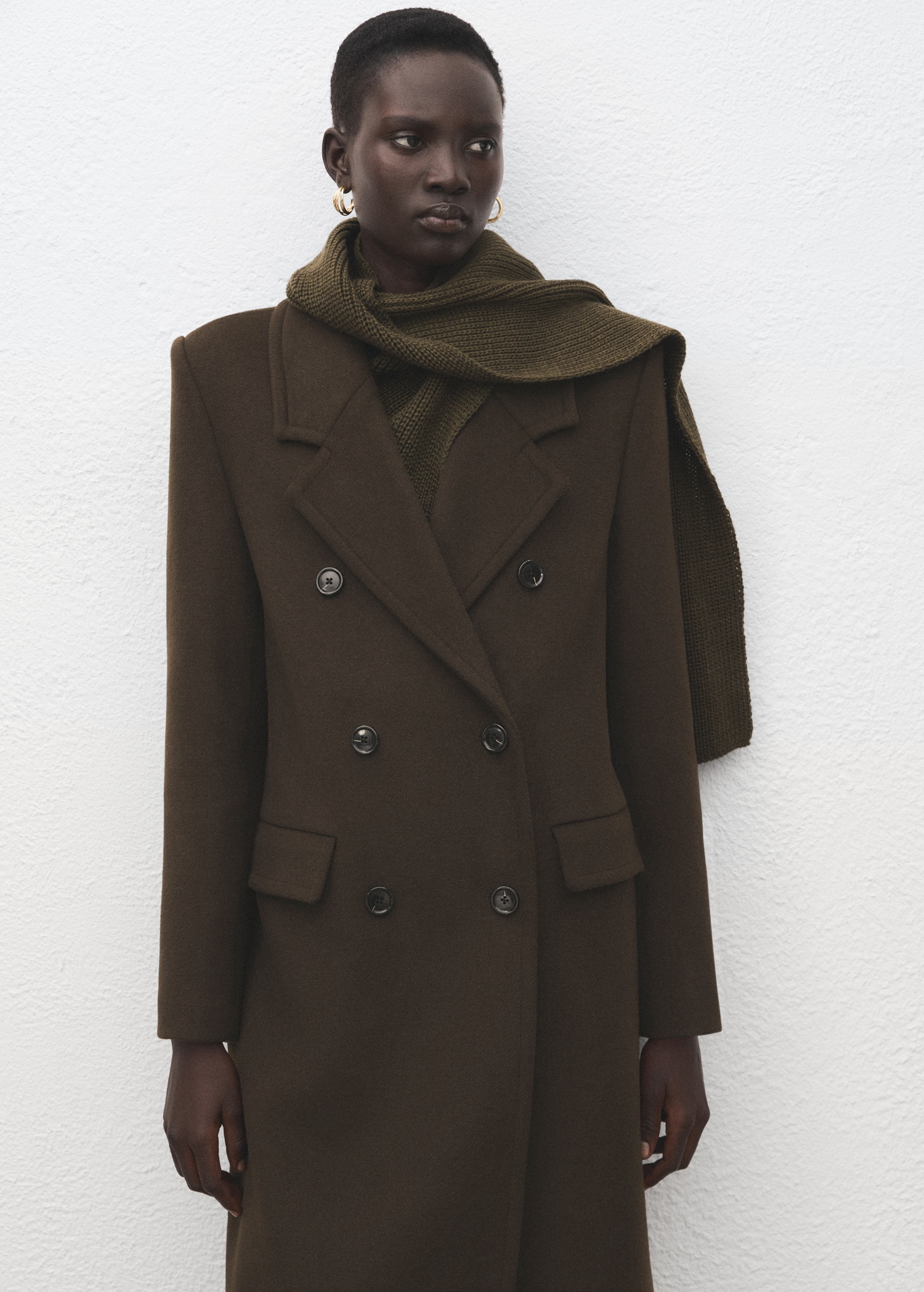 Double-breasted wool coat - Medium plane