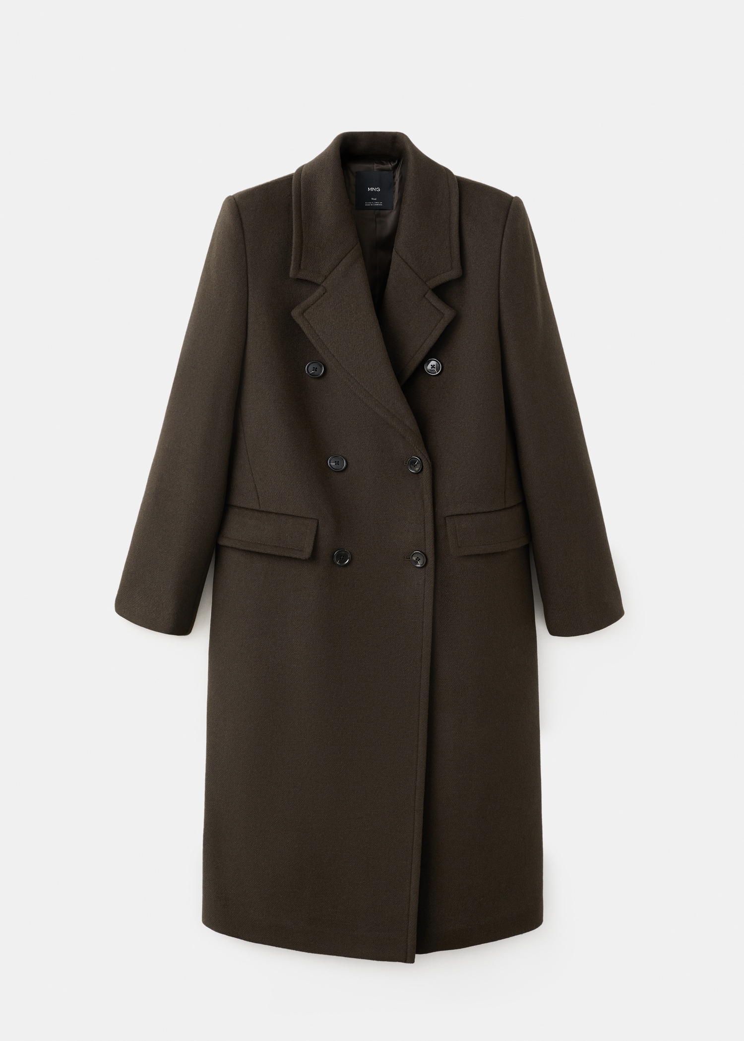 Double-breasted wool coat - Article without model