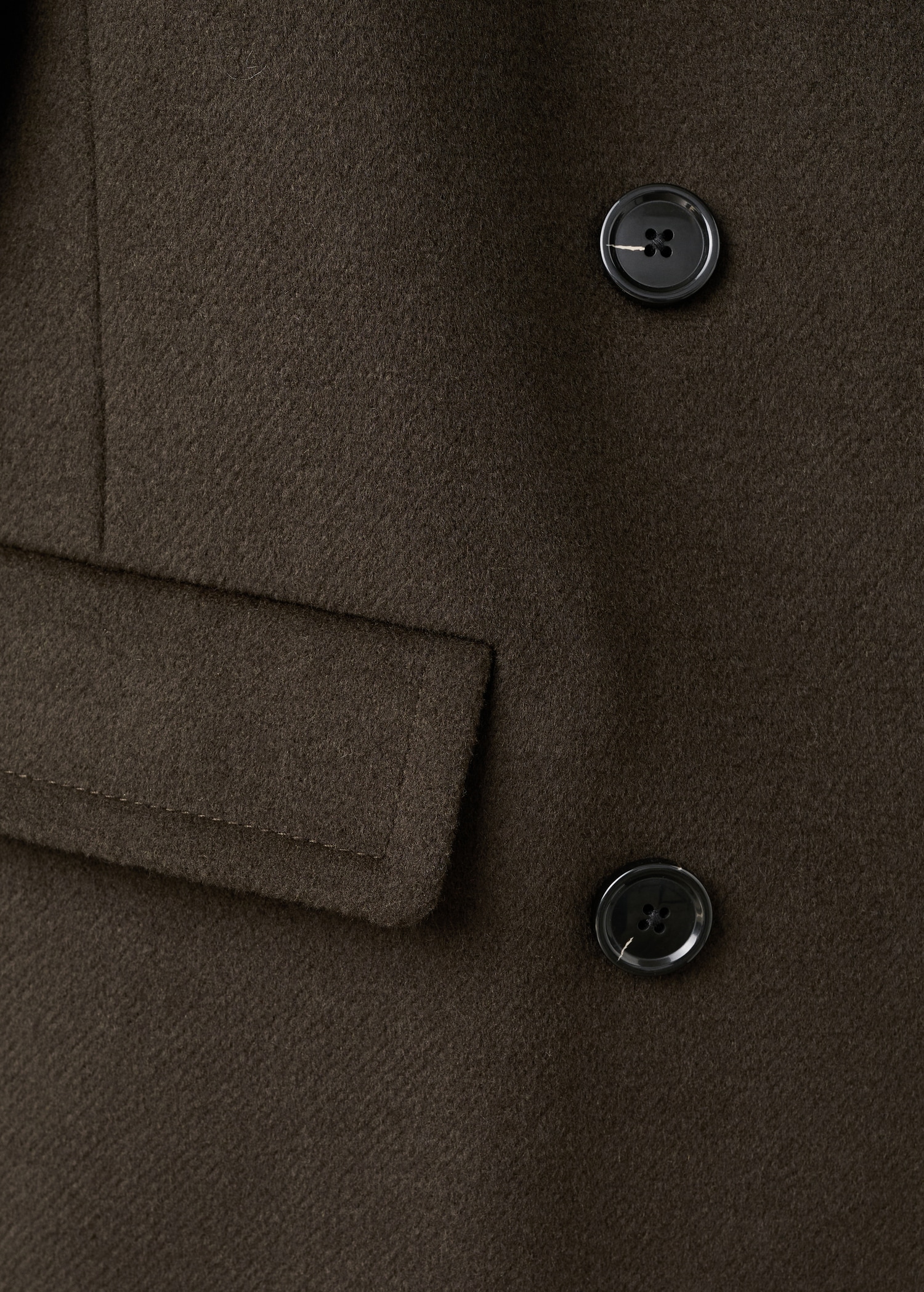 Double-breasted wool coat - Details of the article 0