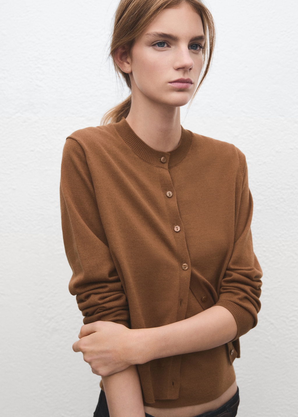 Mango Chunky-knit wool-blend cardigan