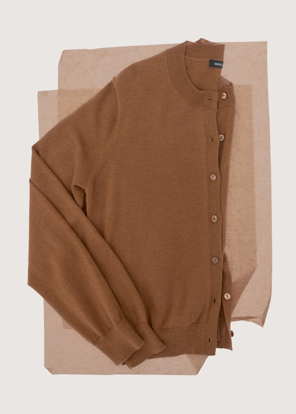 Mango Chunky-knit wool-blend cardigan