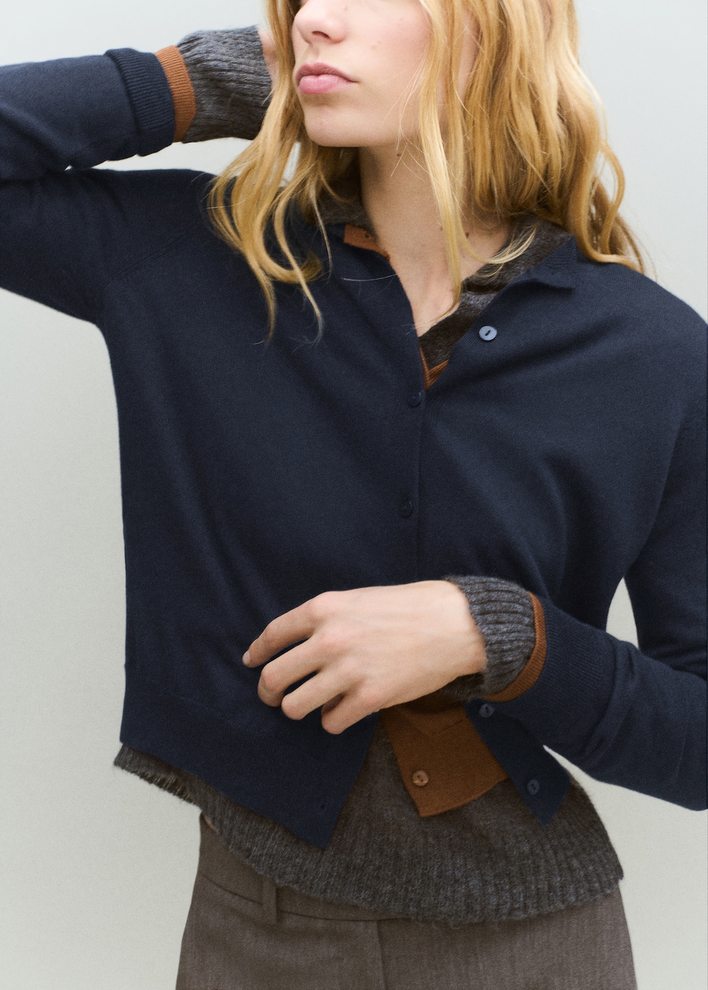 Chunky-knit wool-blend cardigan