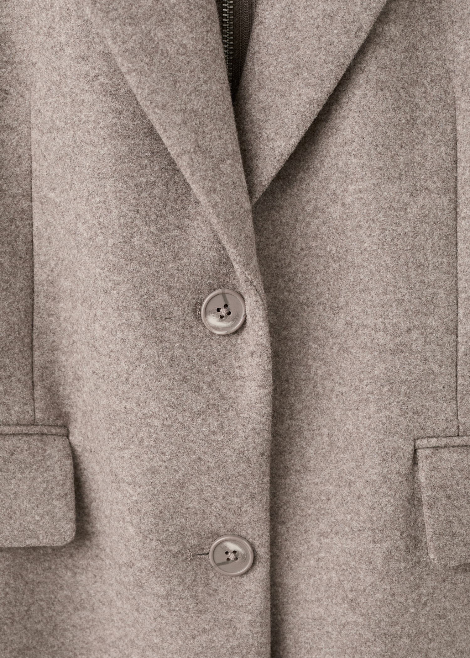 Combined coat with detachable collar - Details of the article 0