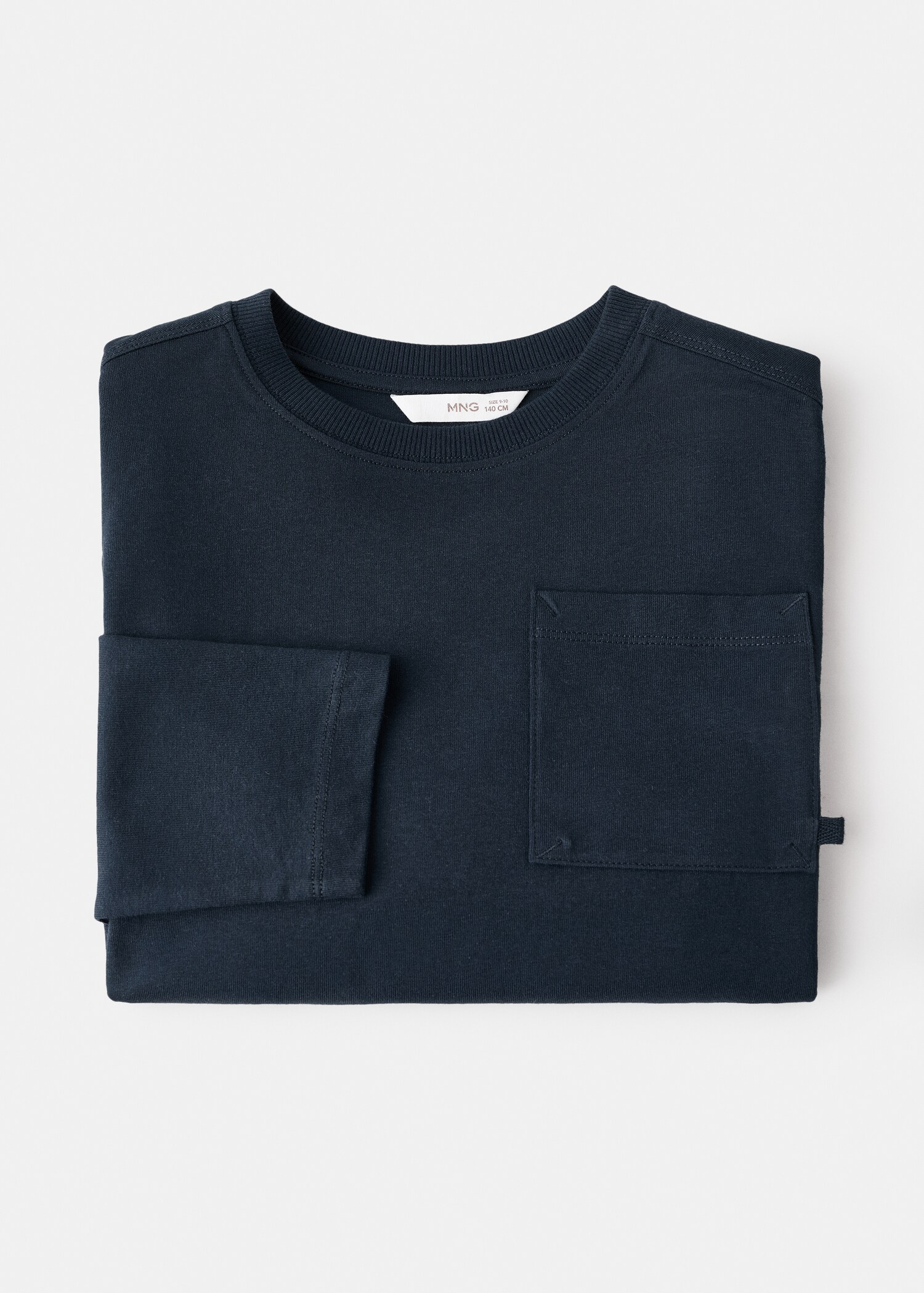 Long-sleeved t-shirt with pocket - Details of the article 0
