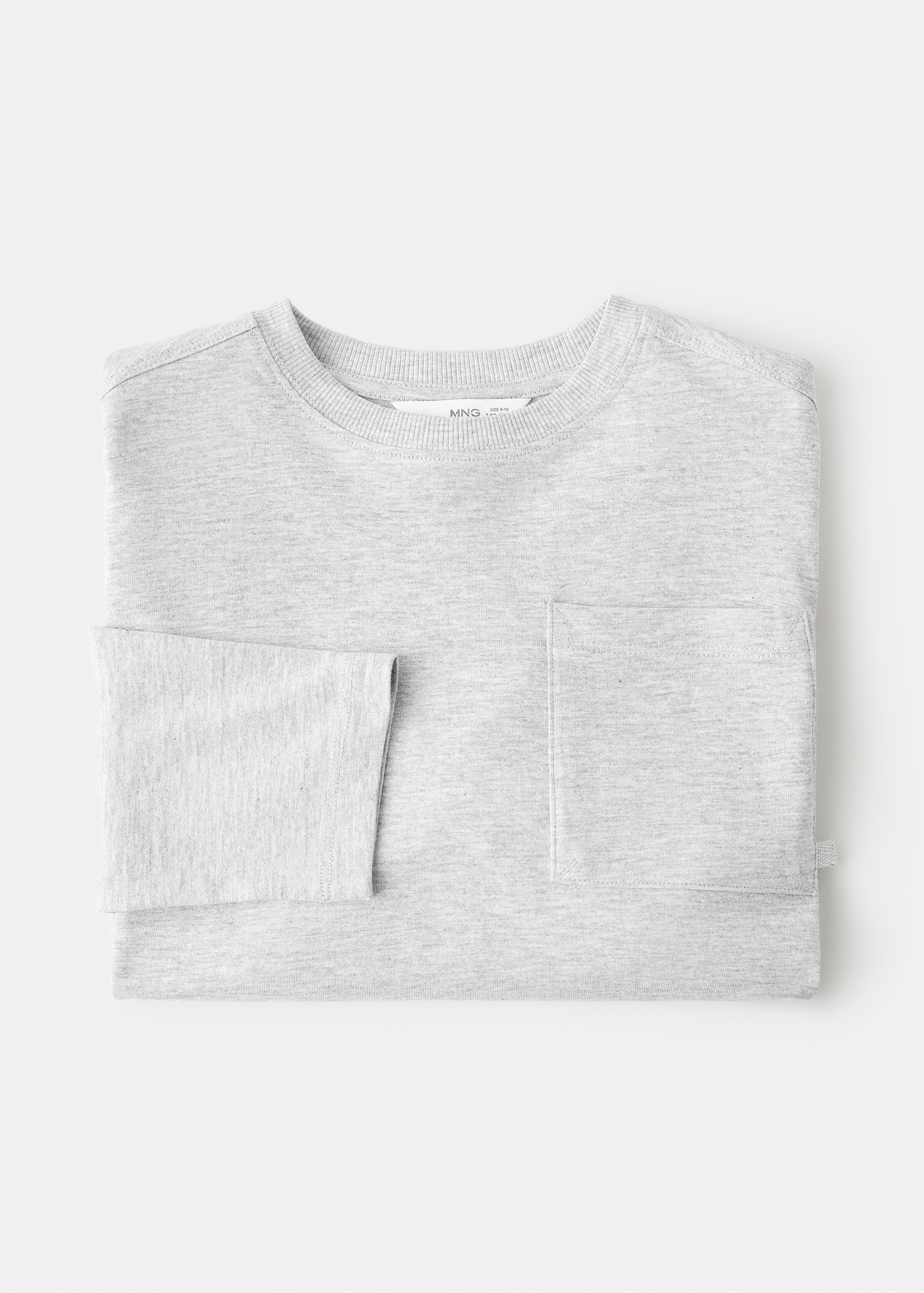 Long-sleeved t-shirt with pocket - Details of the article 0