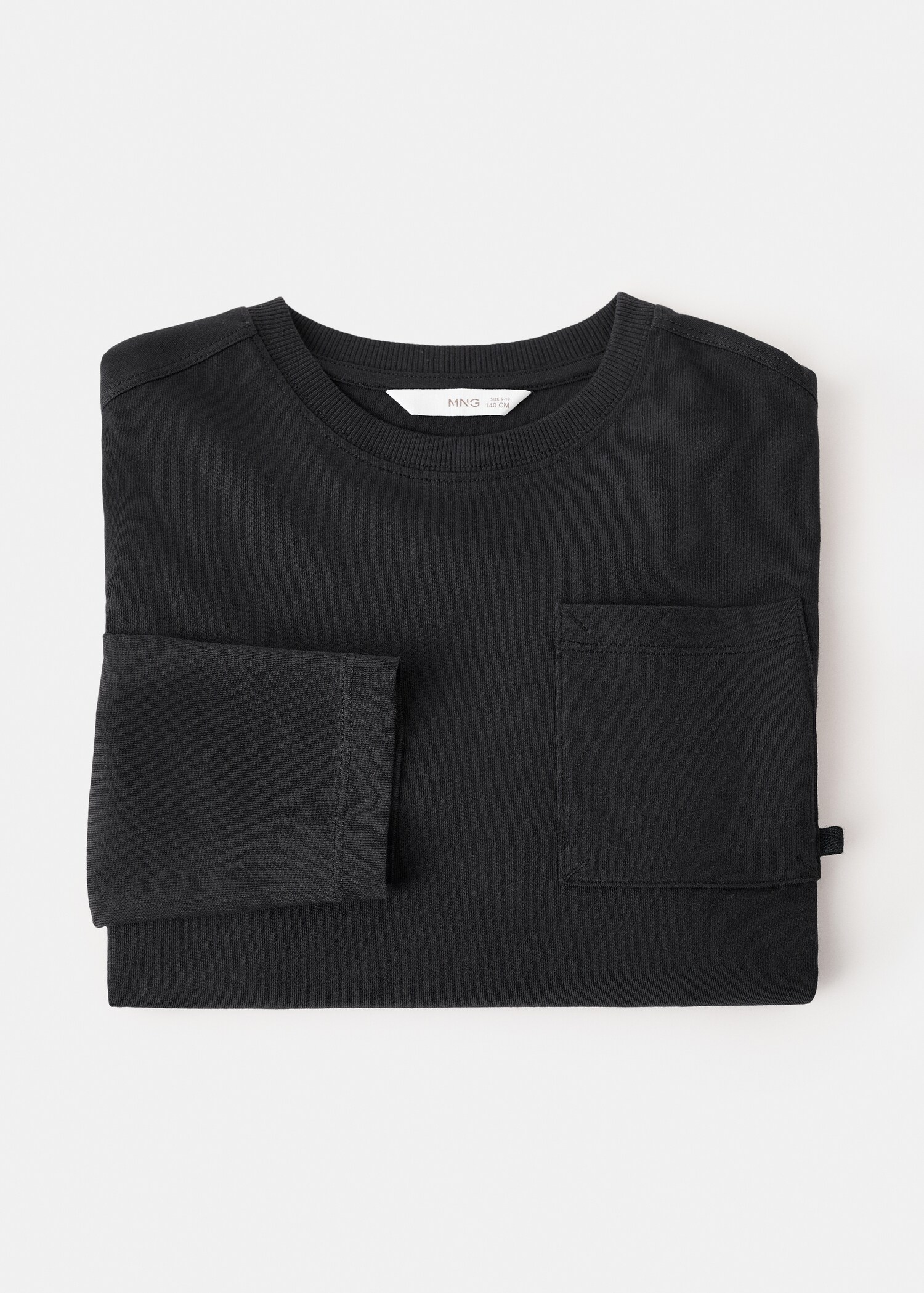 Long-sleeved t-shirt with pocket - Details of the article 0