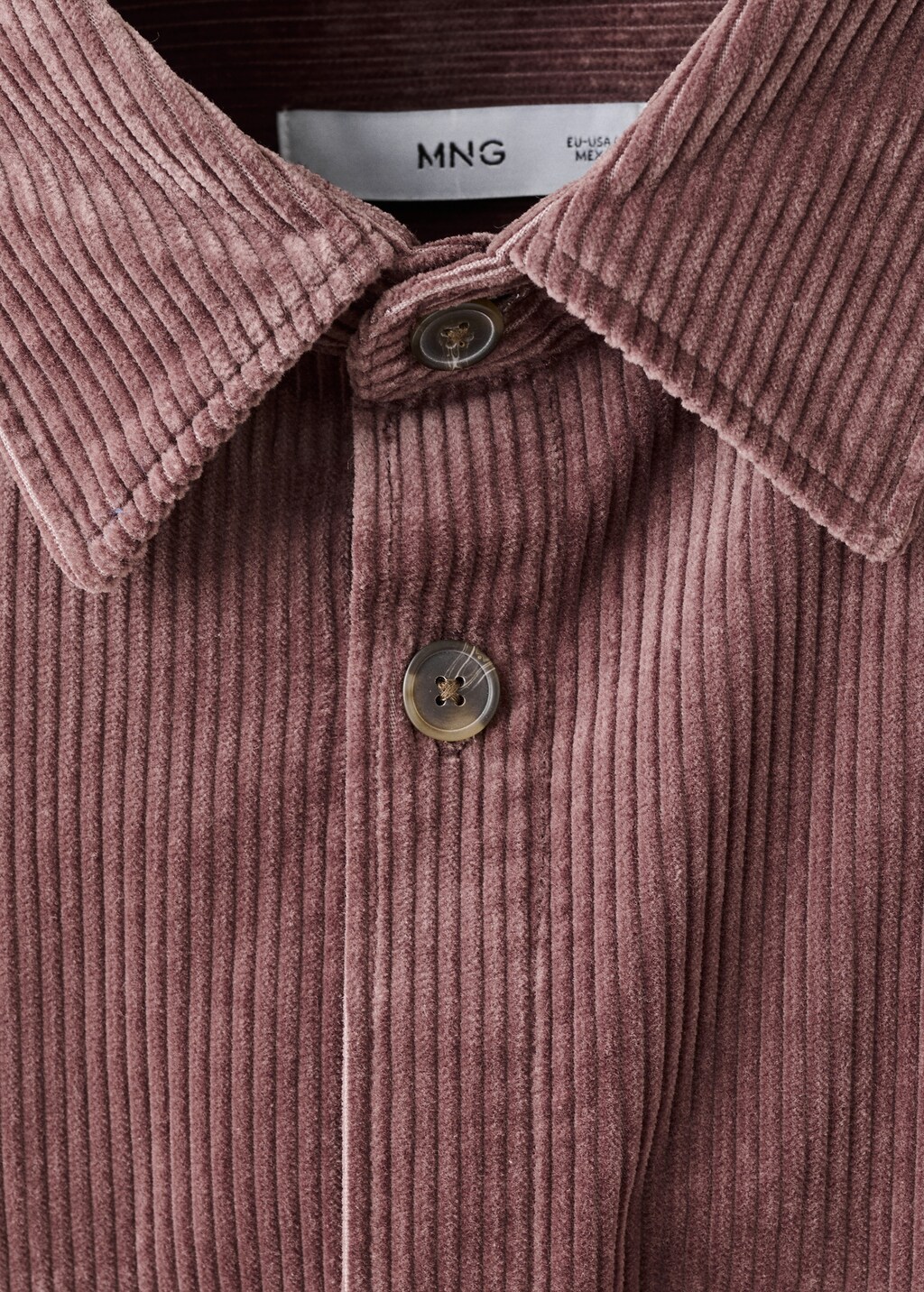 Corduroy overshirt with pockets