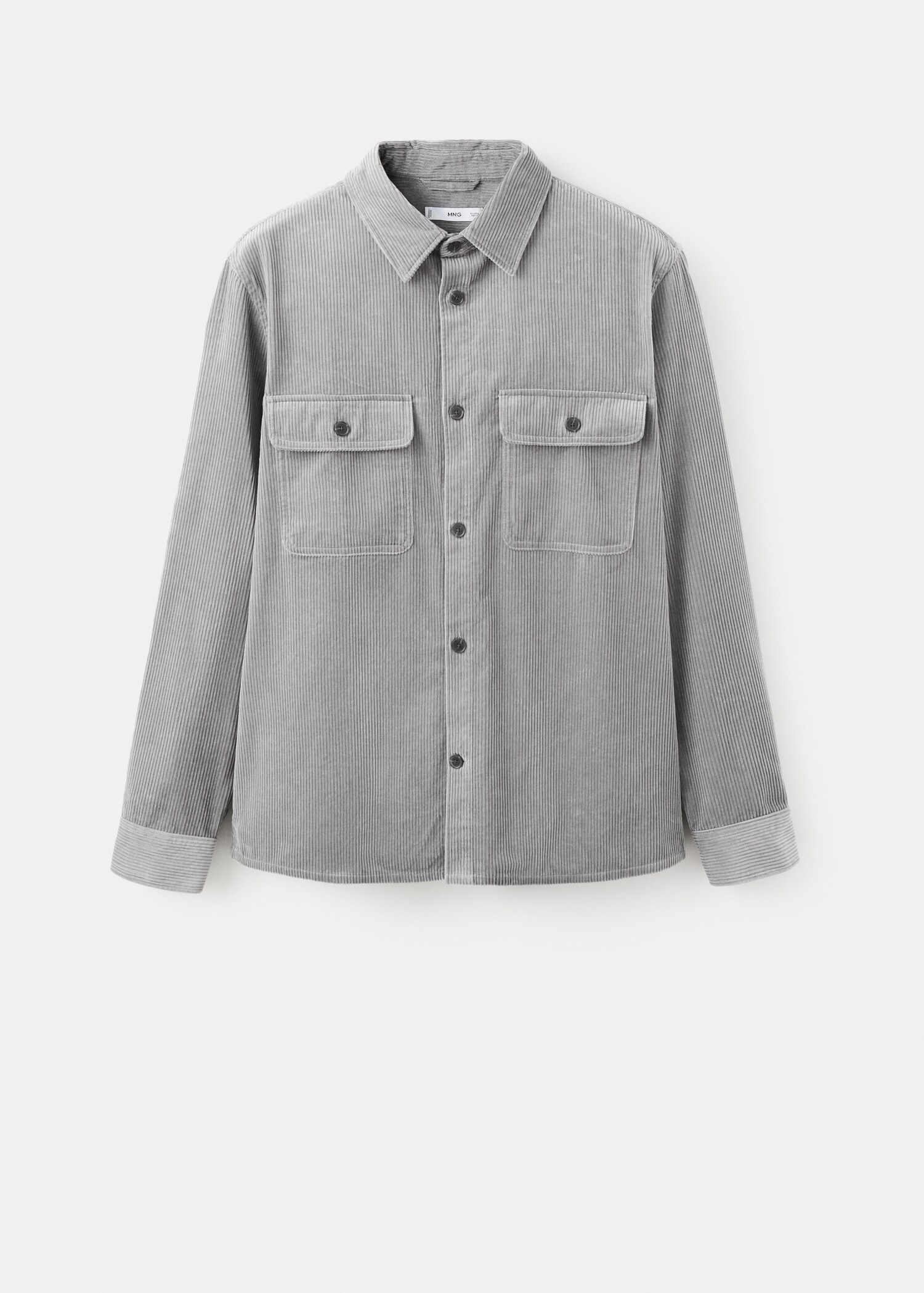 Corduroy overshirt with pockets - Article without model